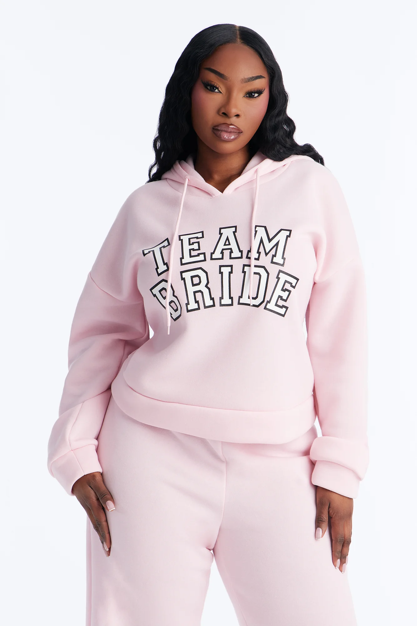 Team Bride PJ Hoodie & Sweatpant Set - Pink - Image 6