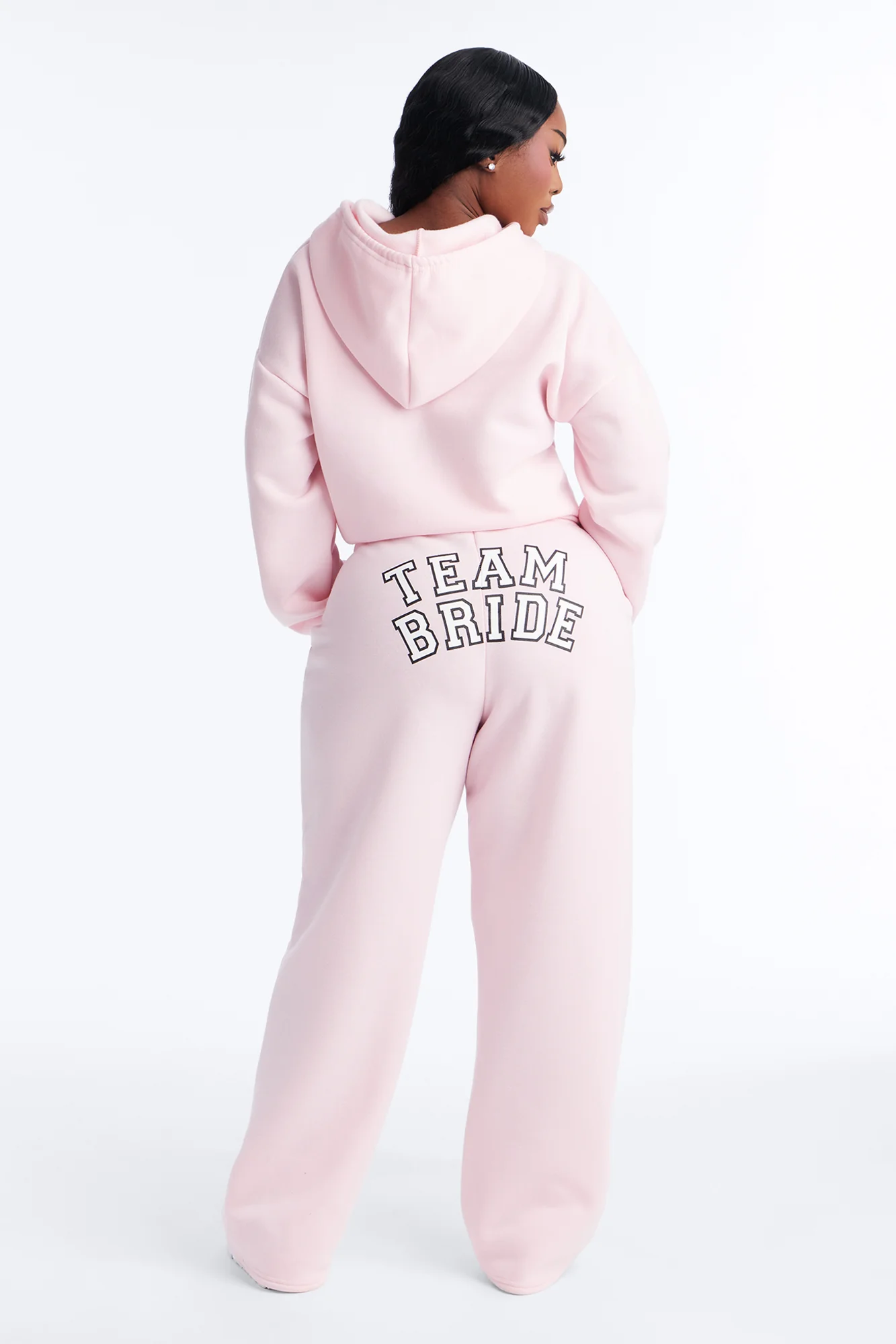 Team Bride PJ Hoodie & Sweatpant Set - Pink - Image 8