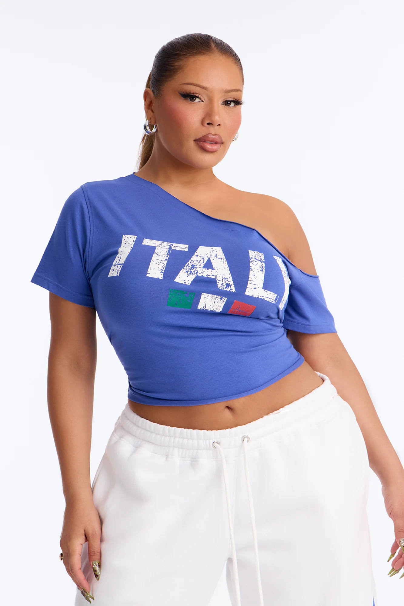 Team Italy Barrel Fleece Pant Set - Blue/combo - Image 7