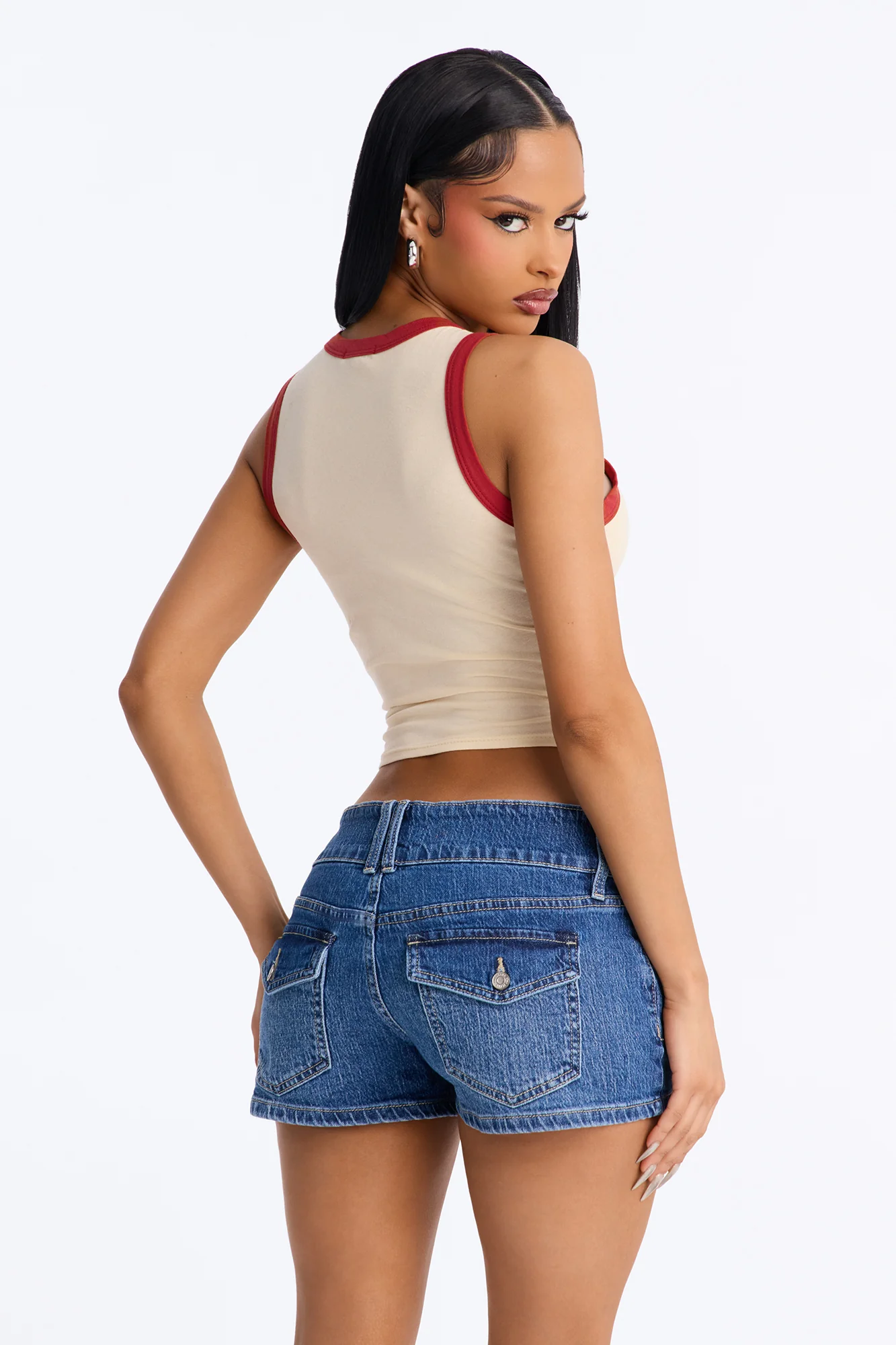 Tequila Sunset Contrast Tank Top - Butter Yellow - Image 4