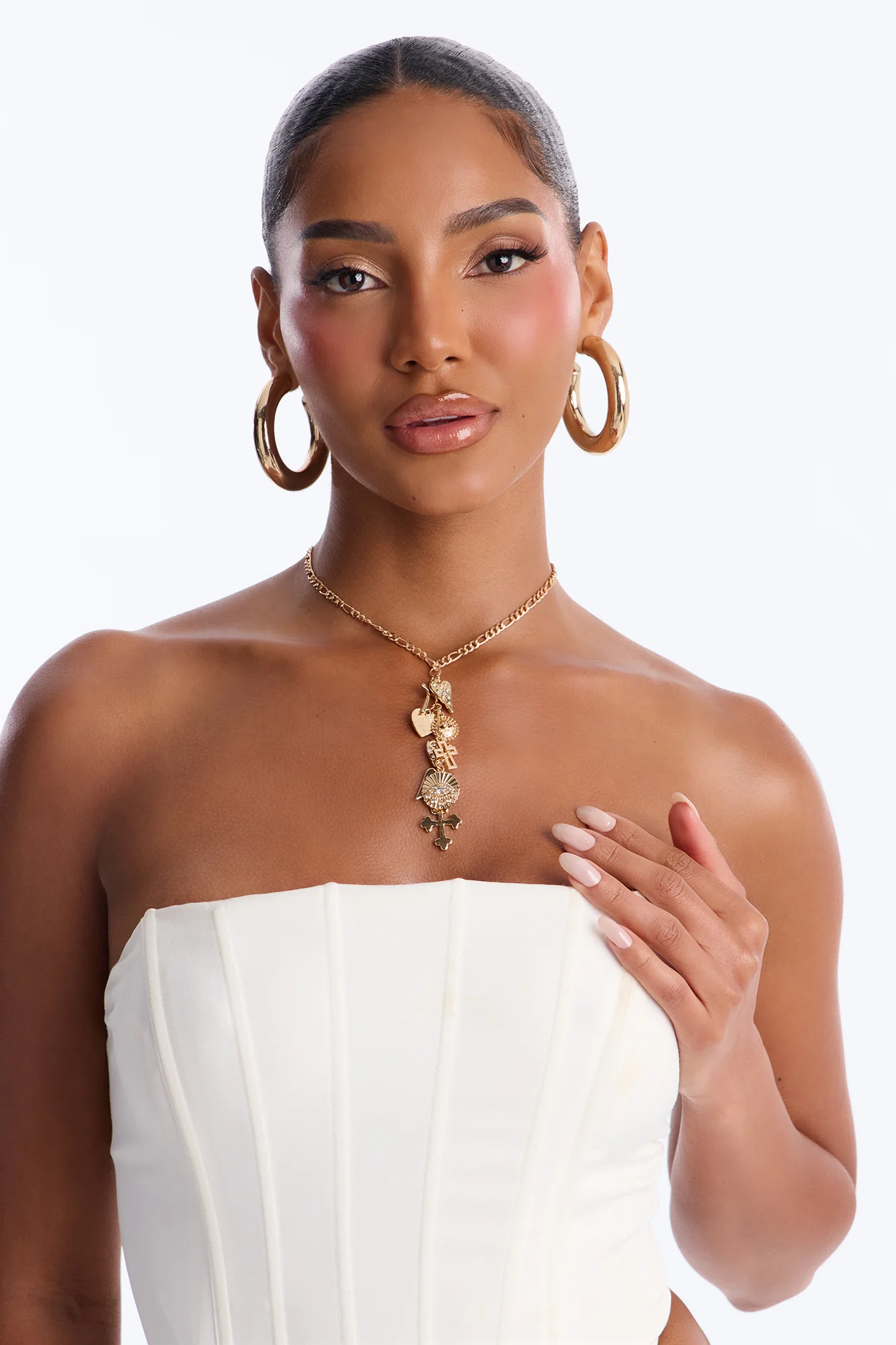 The Beach Is Calling Lariat Necklace - Gold - Image 2