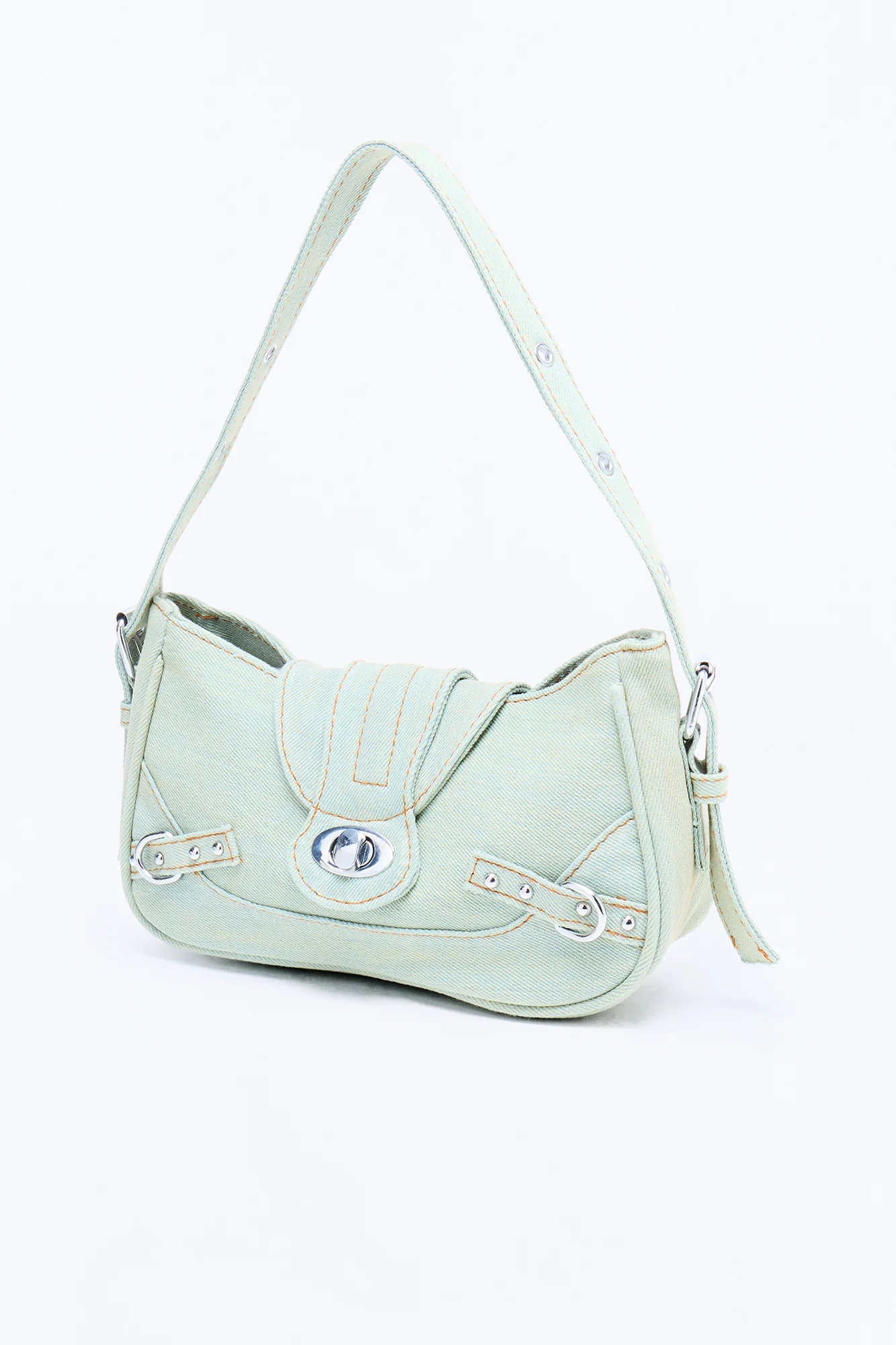 The Blue Jean Baby Denim Shoulder Handbag - Denim - Image 2