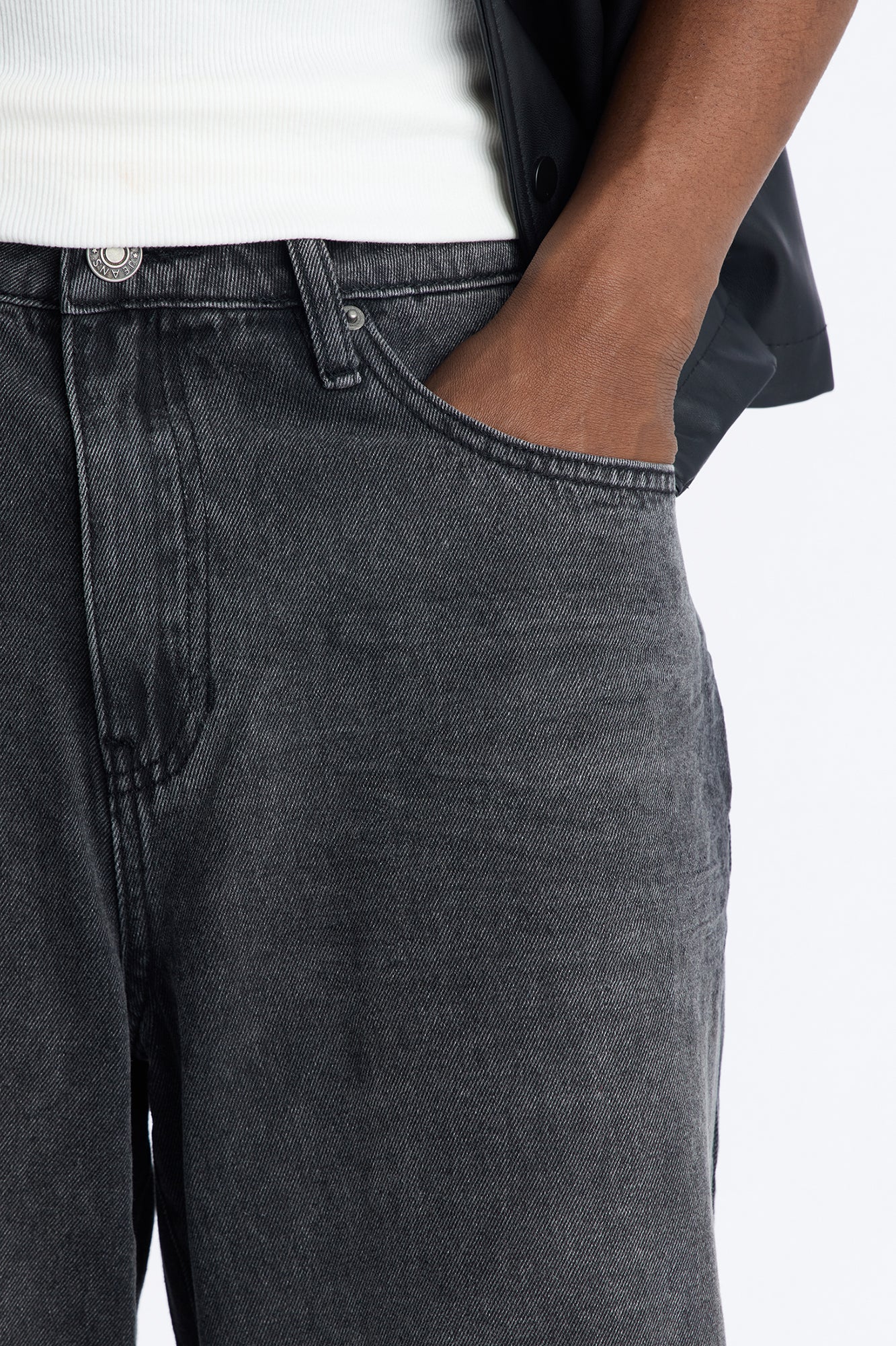 The Collective Baggy Jeans - Black - Image 3