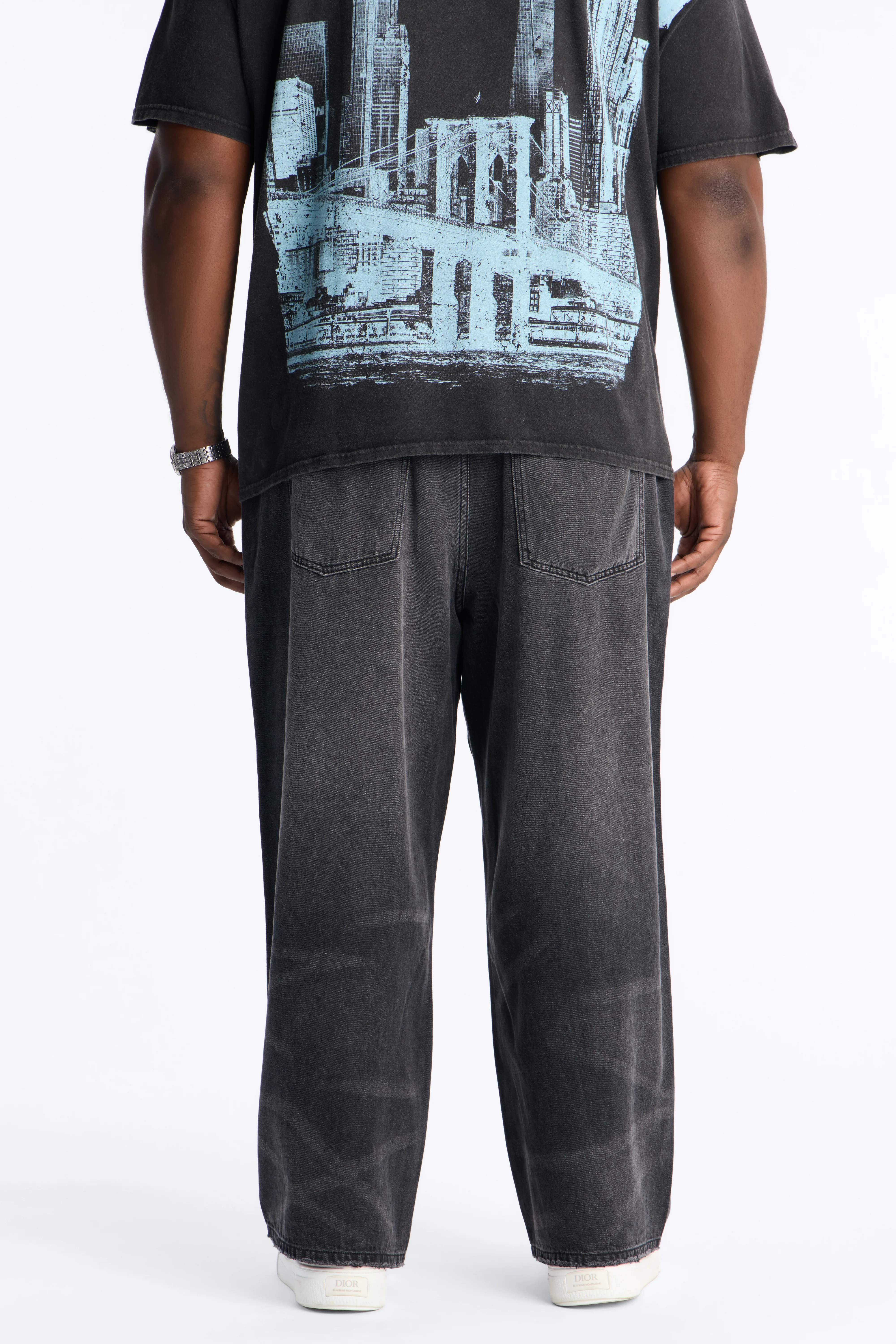 The Collective Baggy Jeans - Black - Image 8