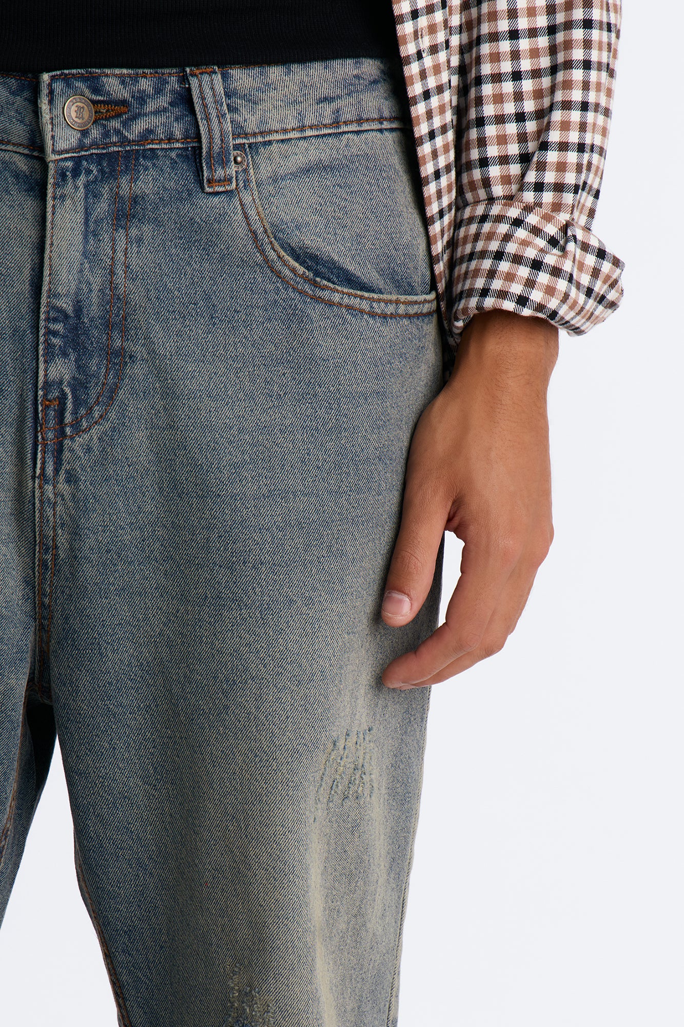 The Monday Baggy Jean - Light Blue Wash - Image 3