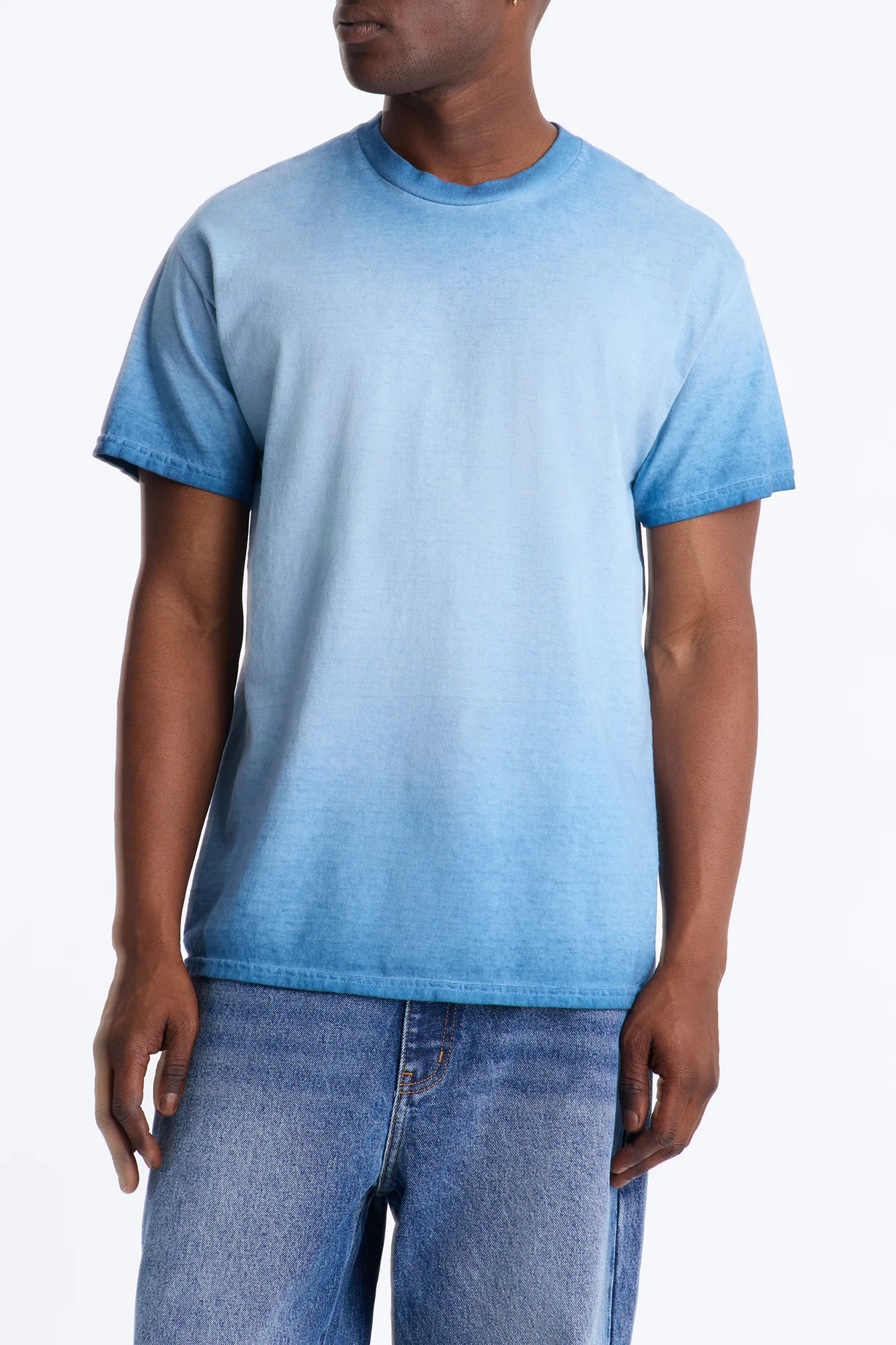 The Oil Wash Oversized Tee - Washed Blue - Image 3