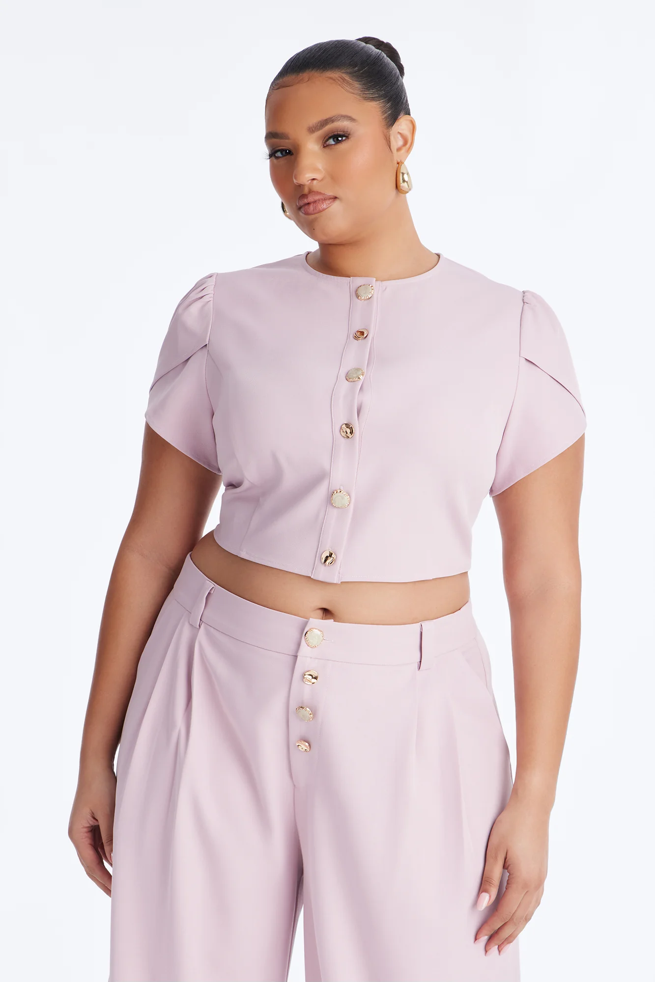The Perfect Day Wide Leg Pant Set - Pink - Image 6
