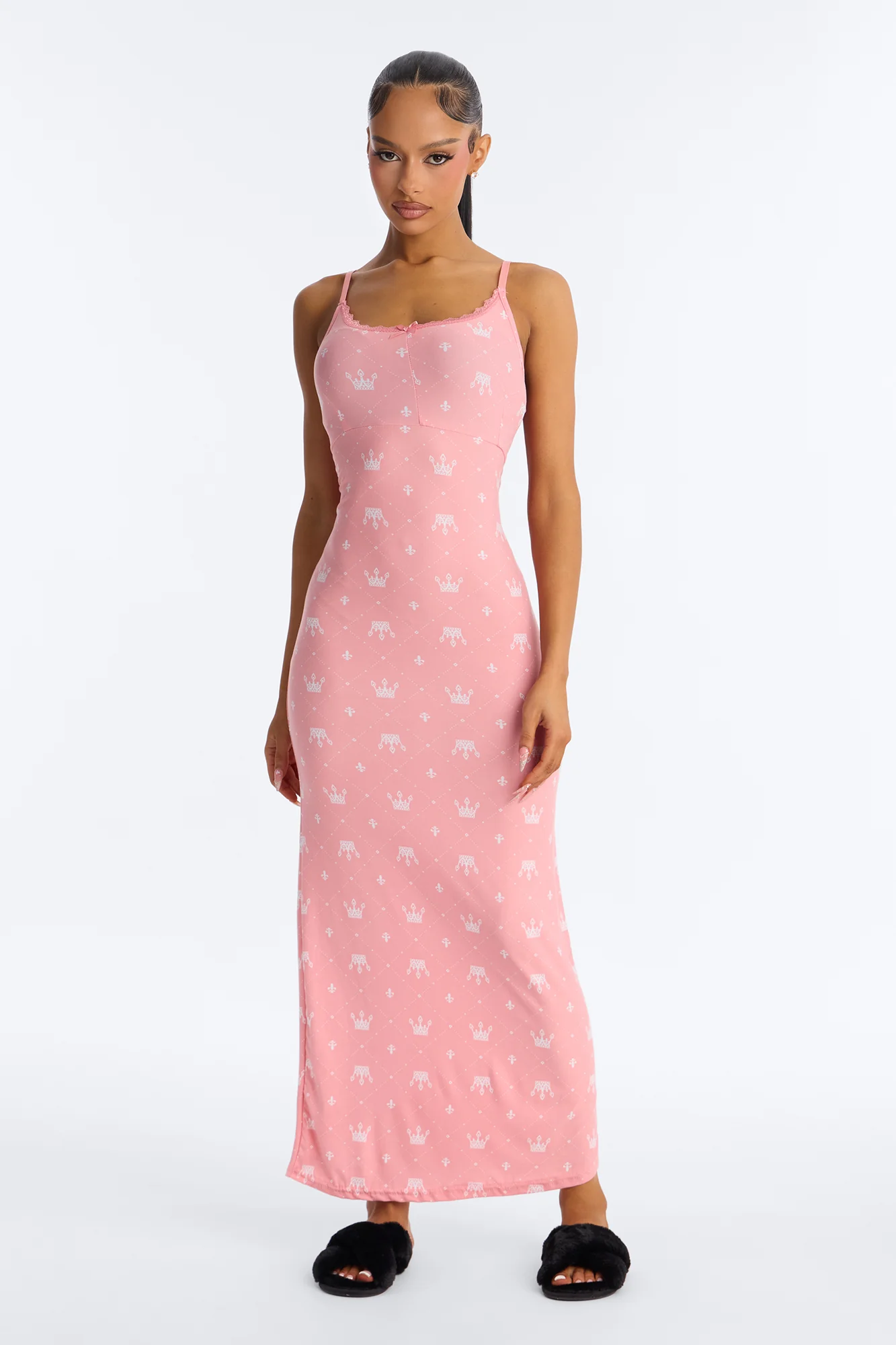 The Queen Is Sleeping PJ Nightgown - Pink