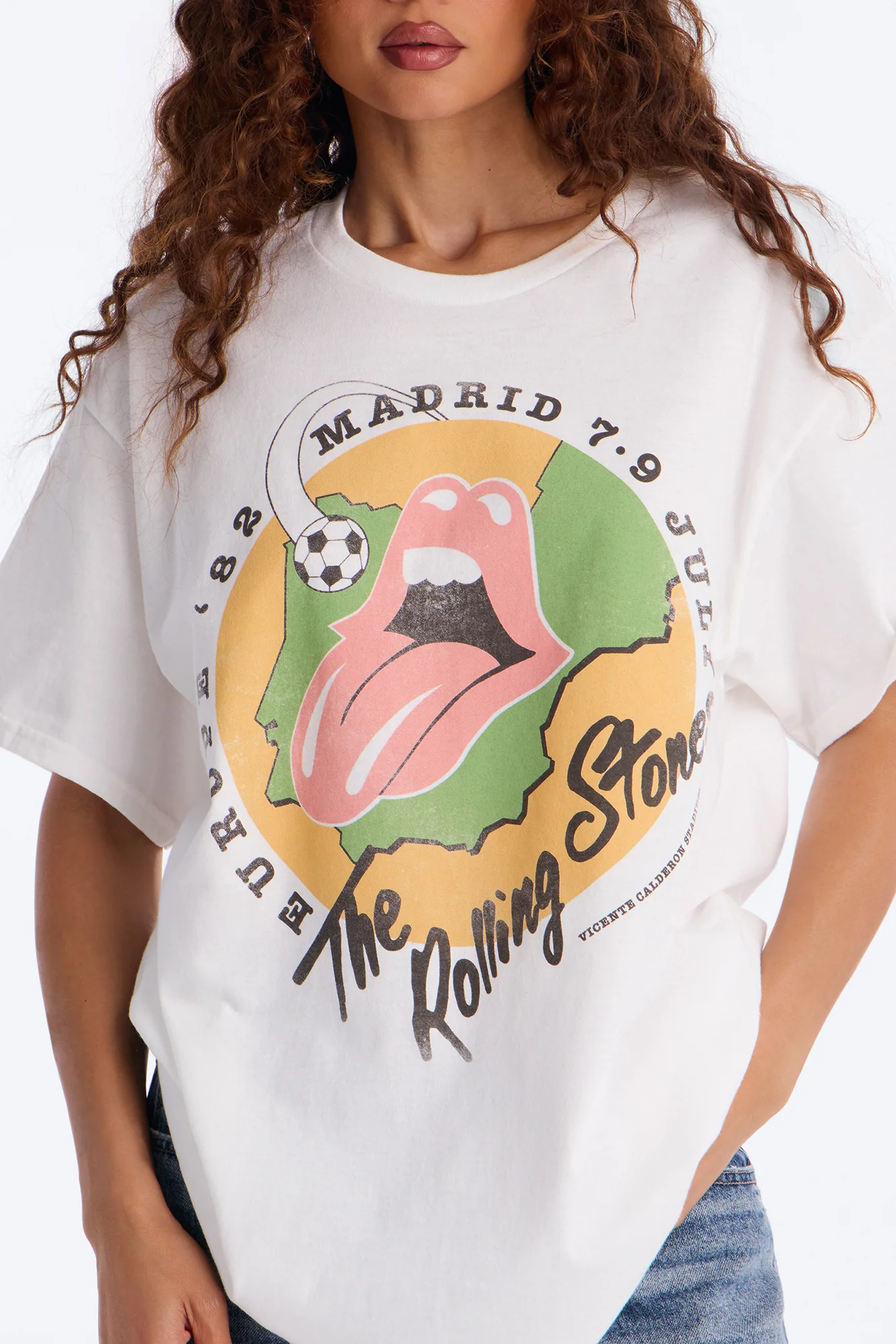 The Rolling Stones Soccer Tee - White - Image 3