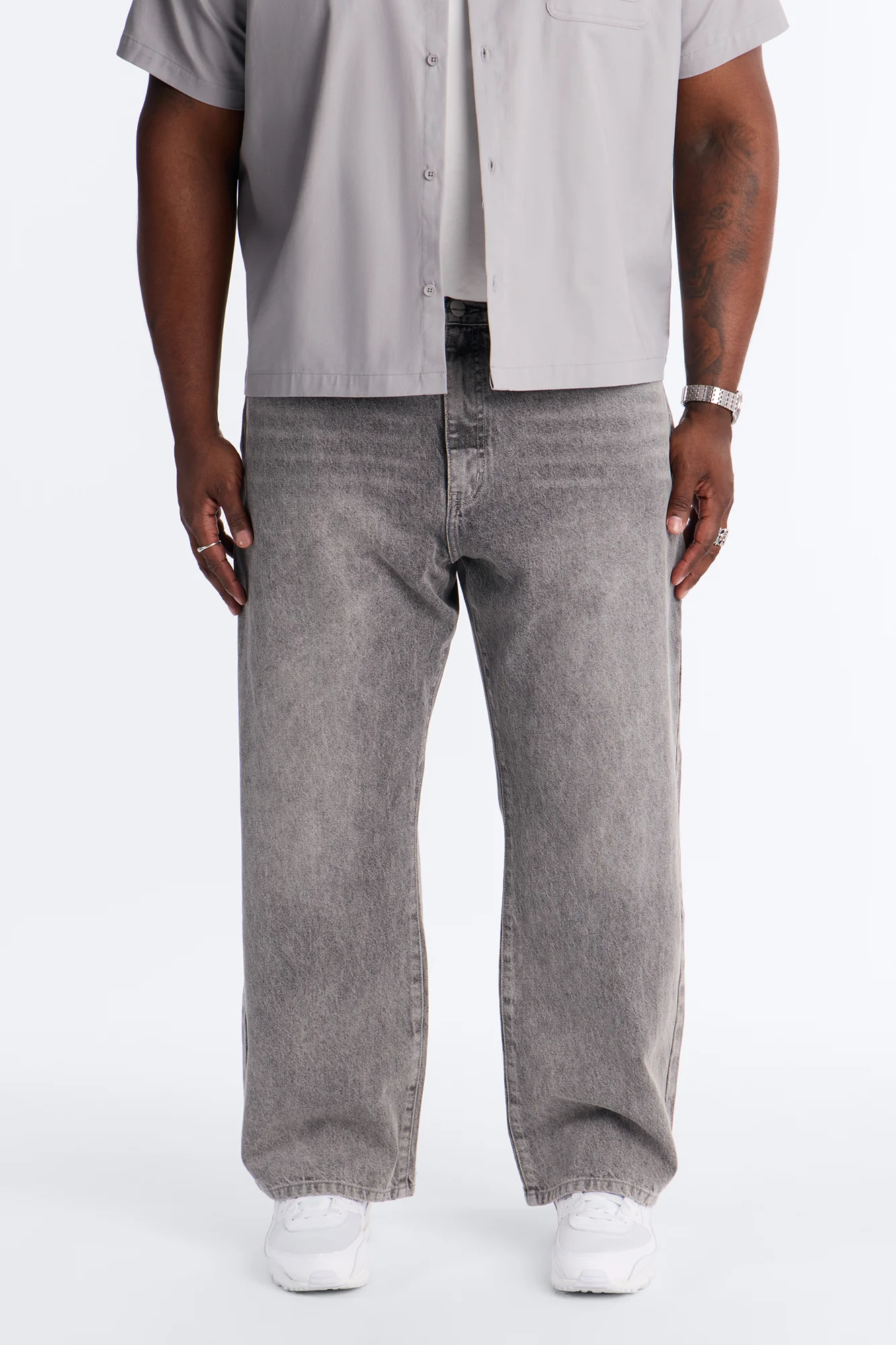 The Staple Relaxed Jean - Grey - Image 5