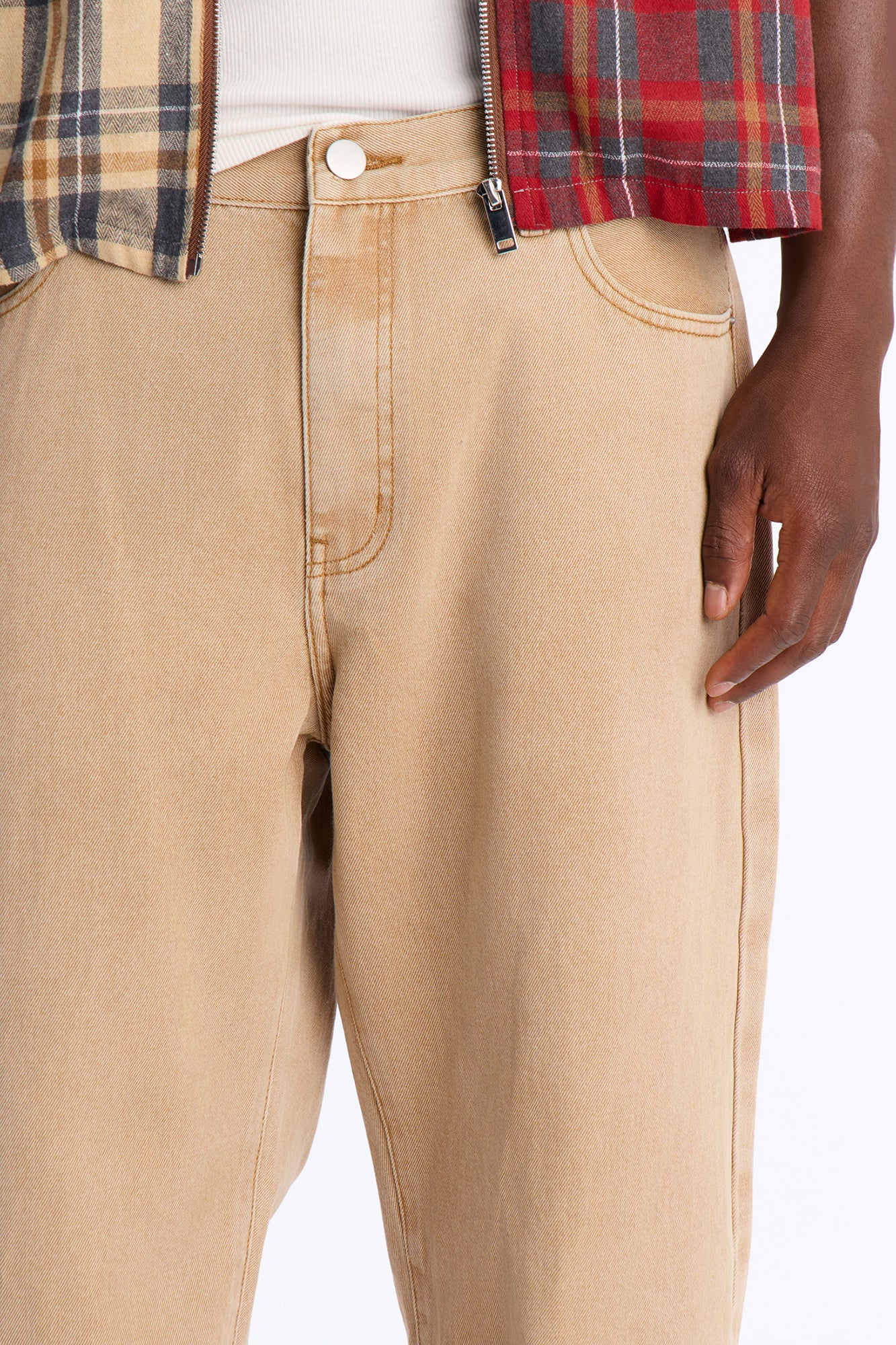 The Staple Relaxed Jean - Khaki - Image 3