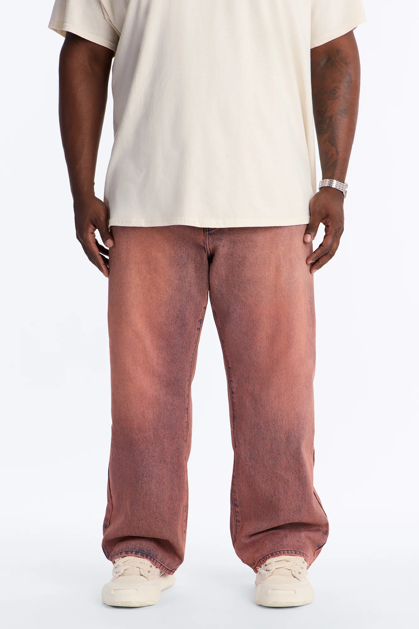 The Staple Relaxed Jean - Washed Mauve - Image 5