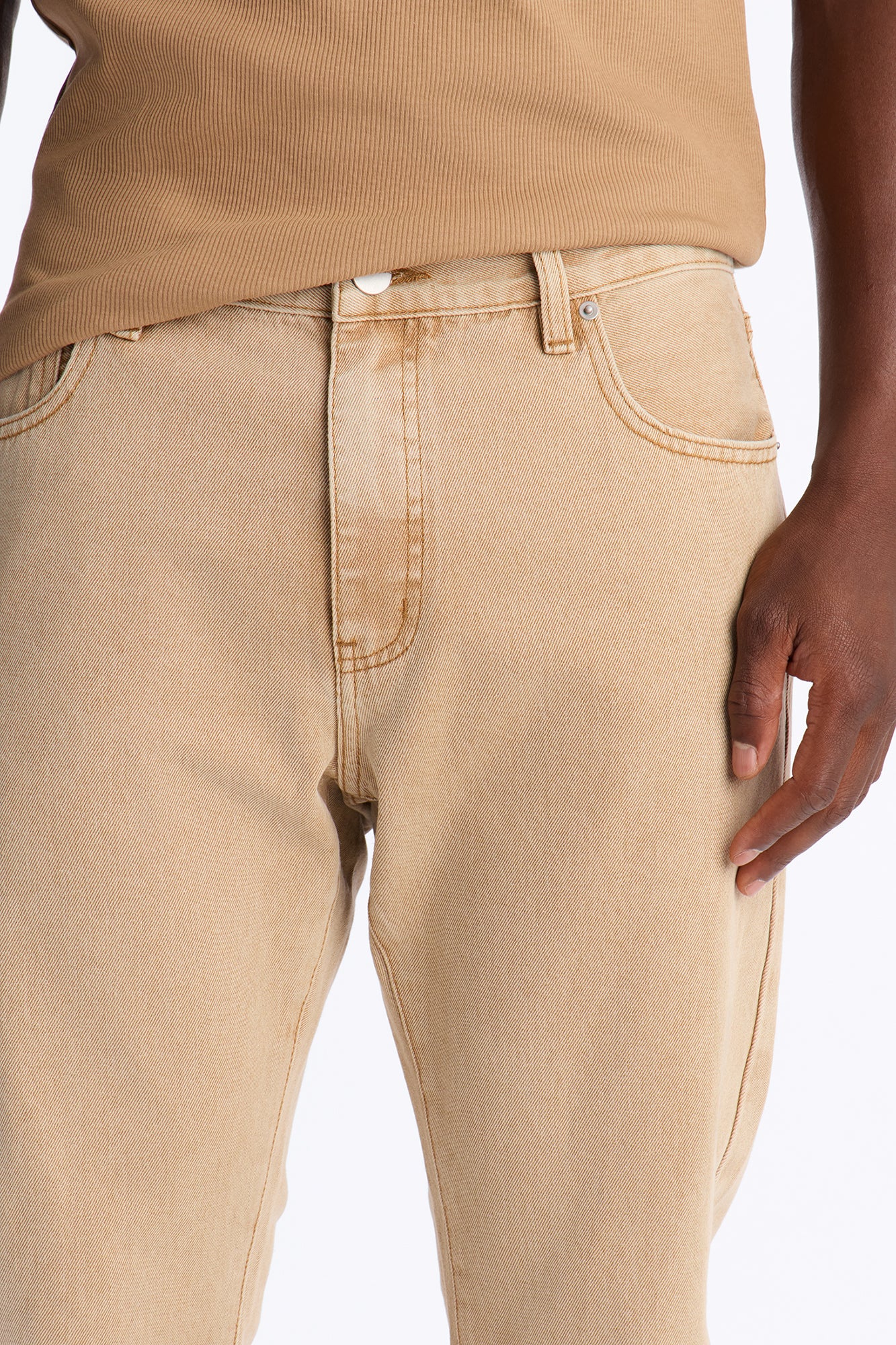 The Staple Slim Jean - Khaki - Image 3