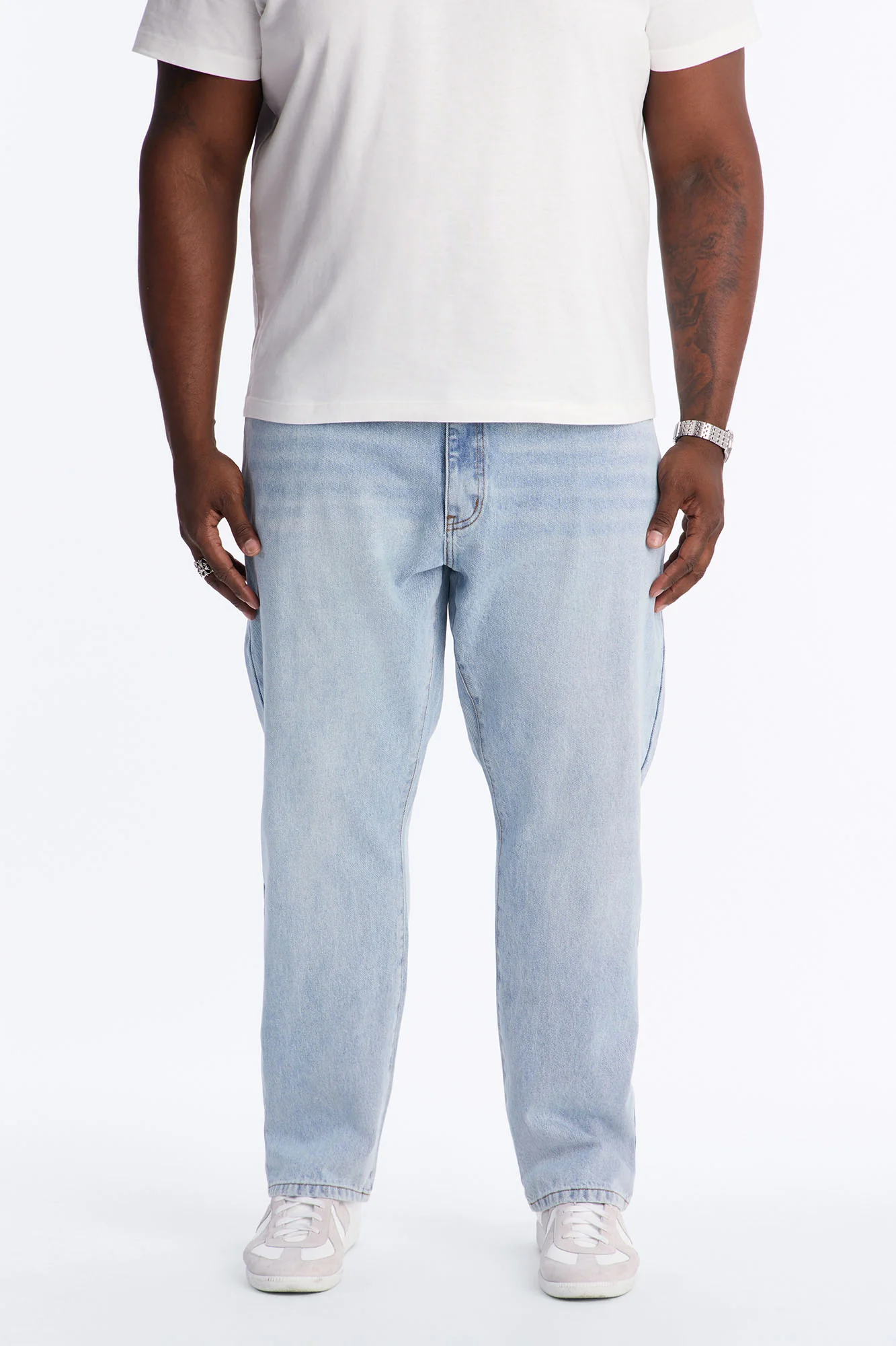 The Staple Straight Jean - Light Blue Wash - Image 5