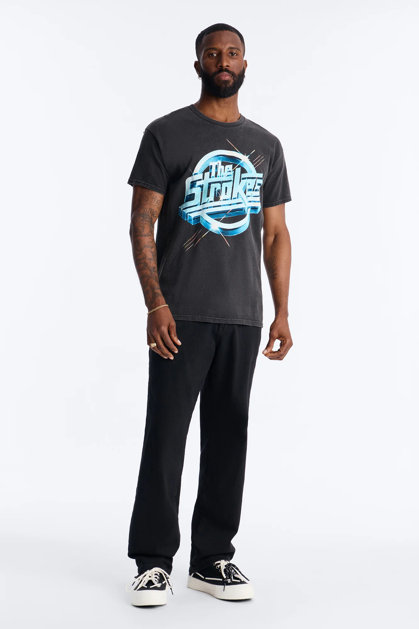 The Strokes Tour 2004 Short Sleeve Tee - Black - Image 2