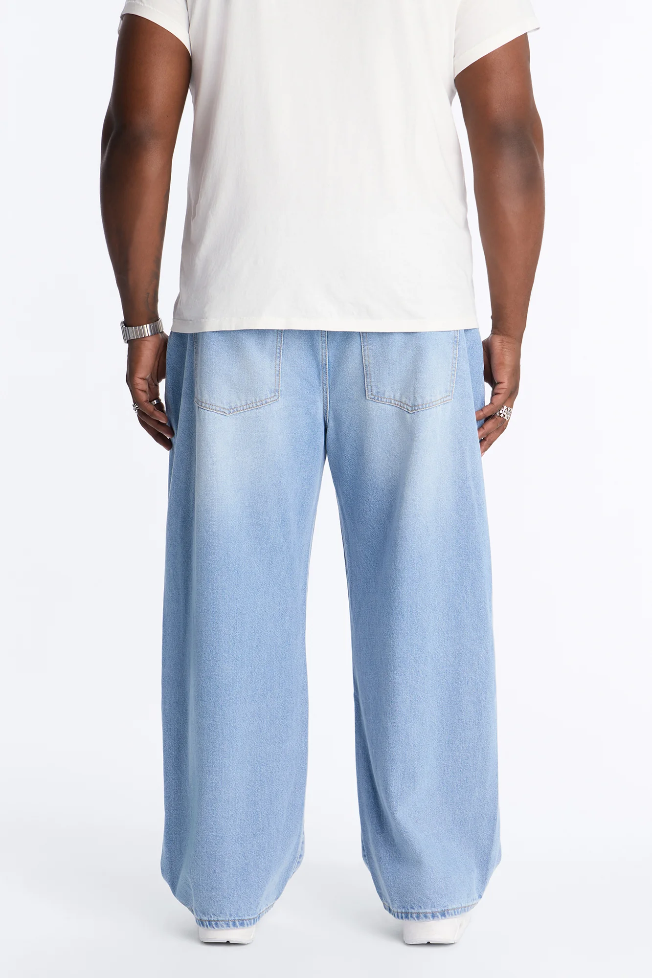 The Weekend Baggy Jeans - Light Blue Wash - Image 8