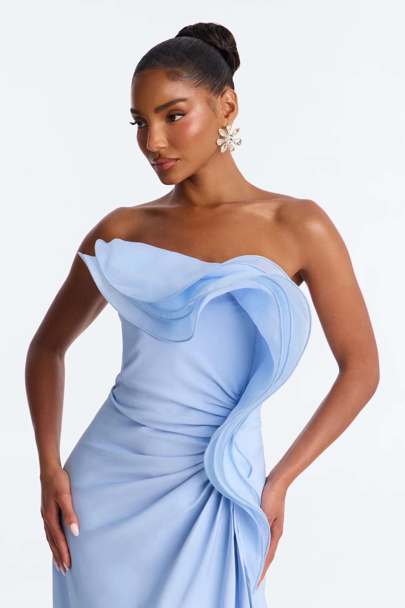 Timeless Era Ruffle Gown - Light Blue - Image 2