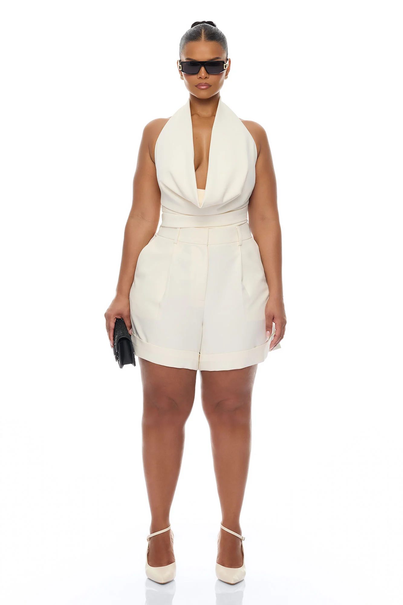 Timeless Touch Short Set - Cream - Image 5