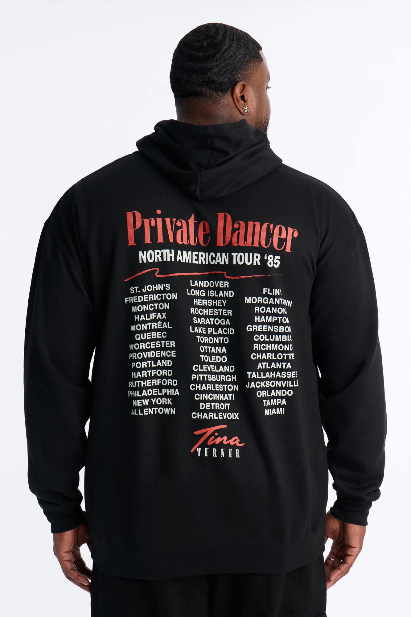 Tina Turner Private Dancer Tour '85 Hoodie - Black - Image 9