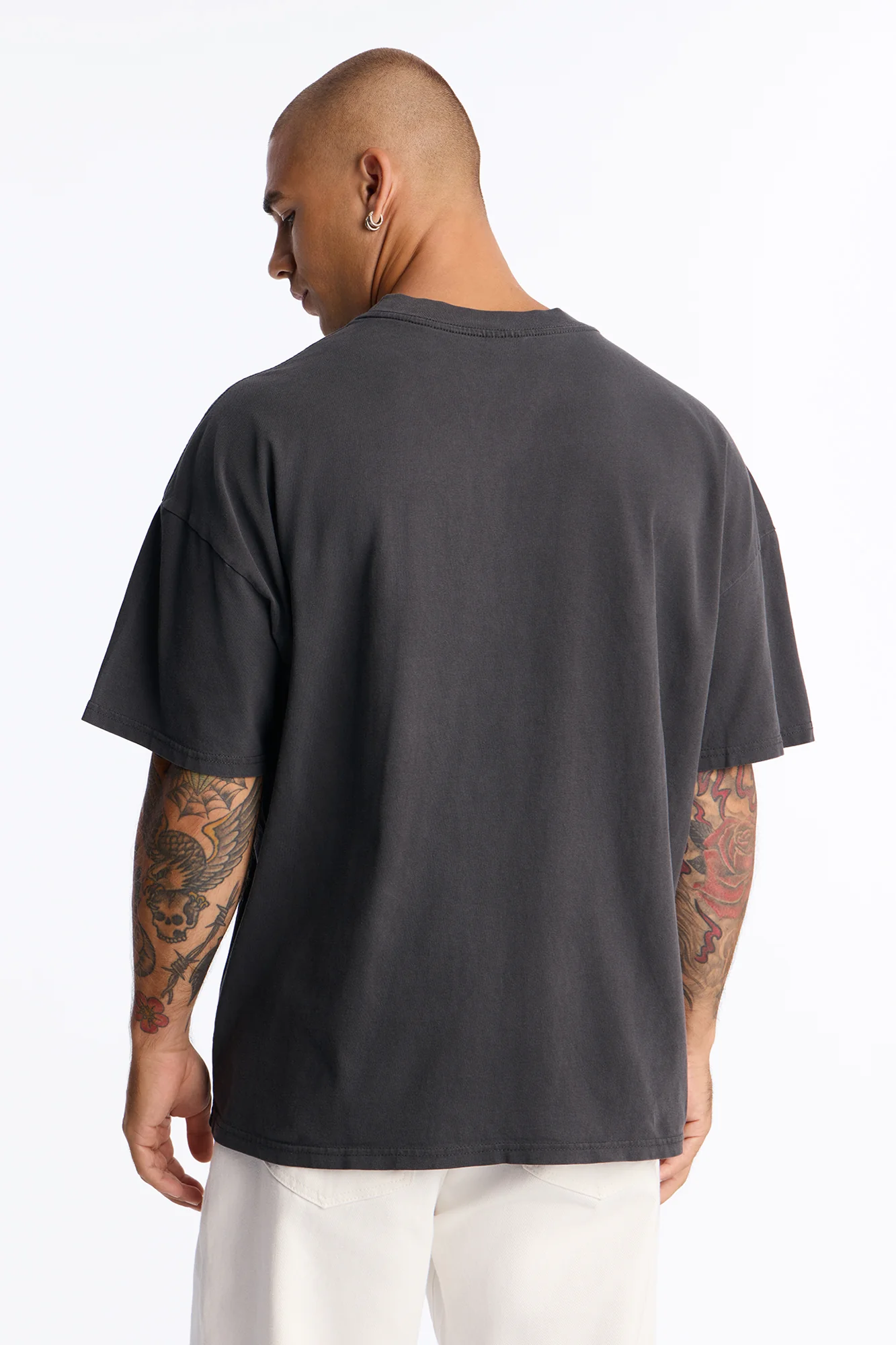 Tokyo Japan Boxy Short Sleeve Tee - Washed Black - Image 4