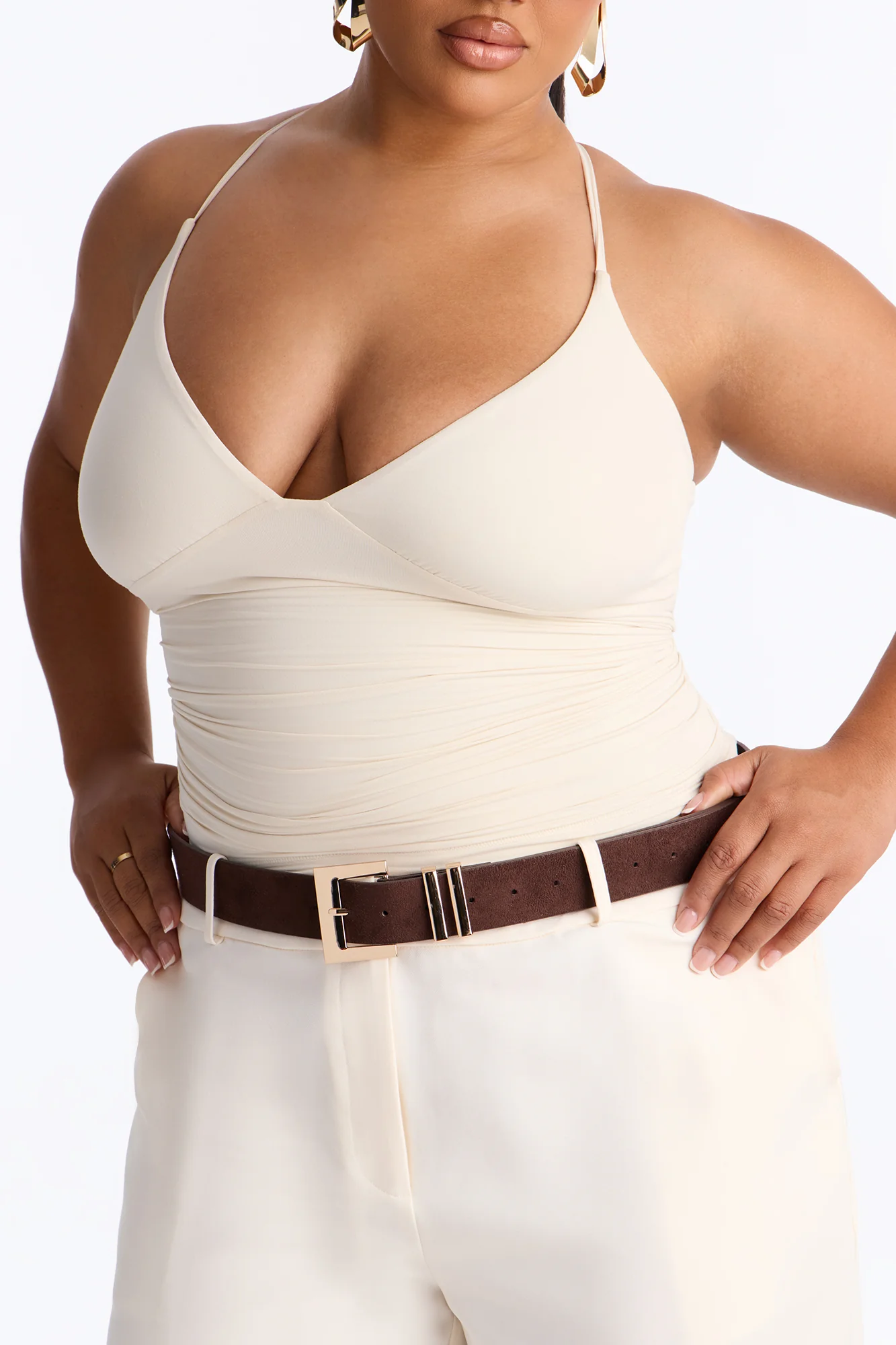 Too Far Gone Leather Belt - Brown - Image 3