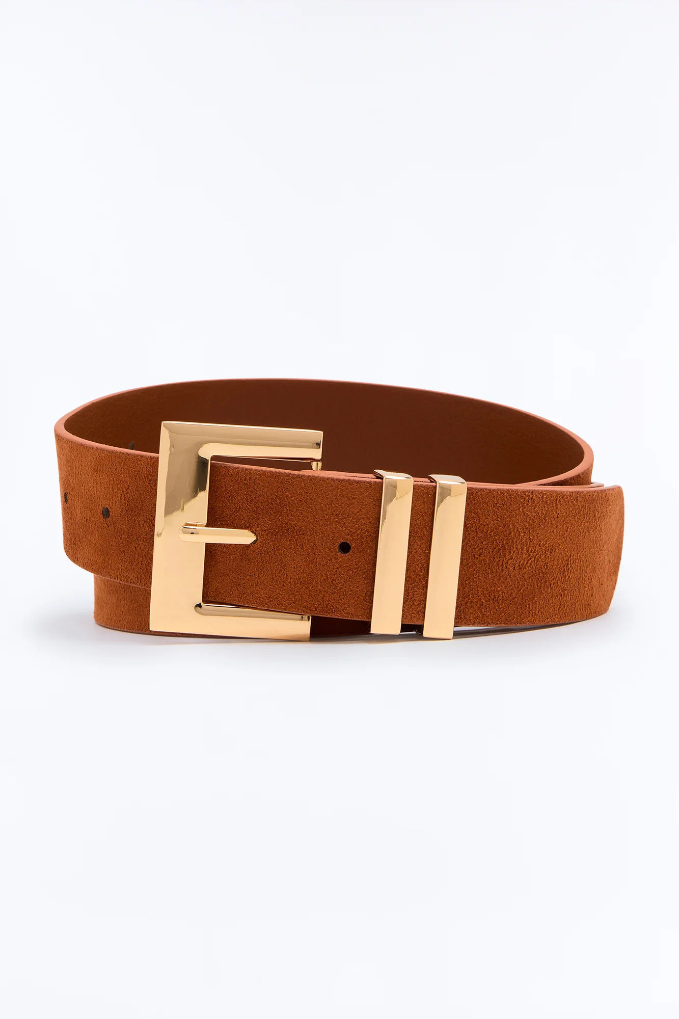Too Far Gone Leather Belt - Cognac - Image 3