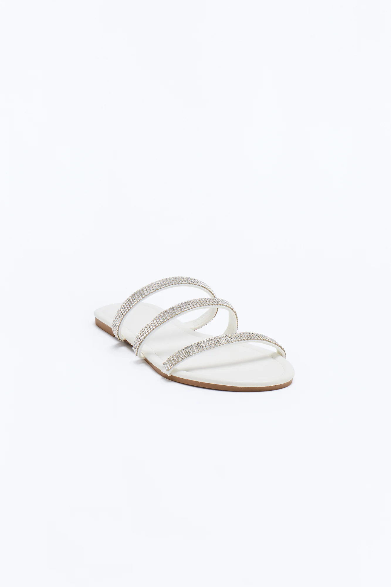 Top Form Embellished Sandals - White - Image 4