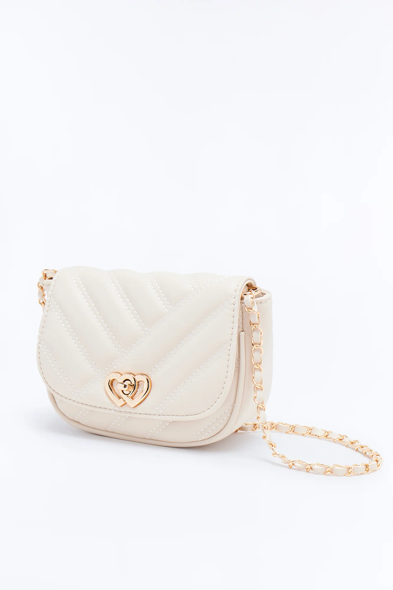Top Priority Faux Leather Crossbody Bag - Ivory - Image 3