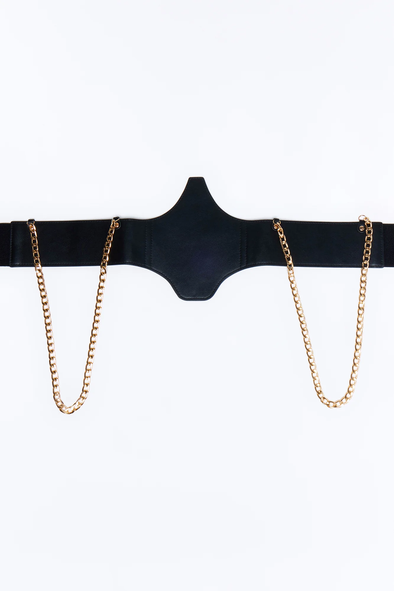 Tough It Out Chain Strap Corset Belt - Black - Image 5