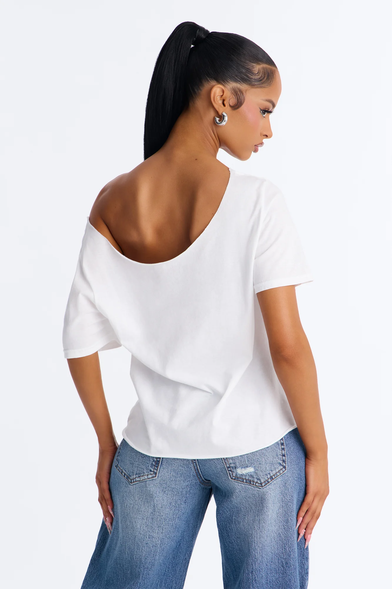 Toy Story Movie Off Shoulder Tee - White - Image 4
