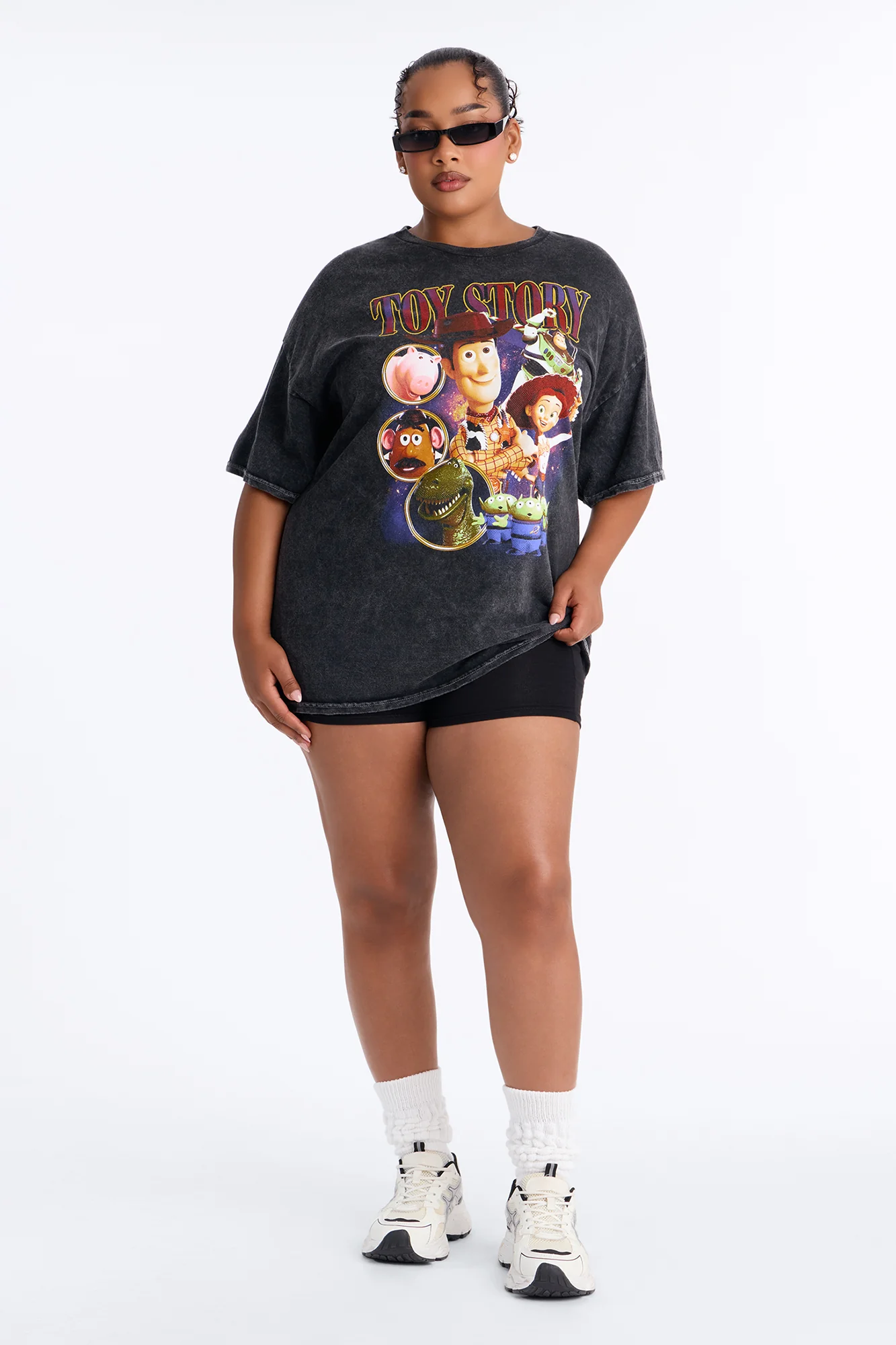 Toy Story Throwback Washed Tee - Black Wash - Image 5