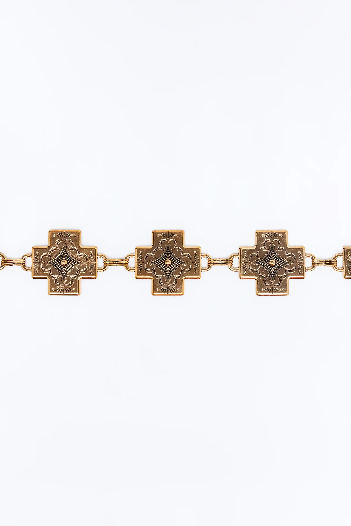 Tracey Cross Western Chain Belt - Brown/combo