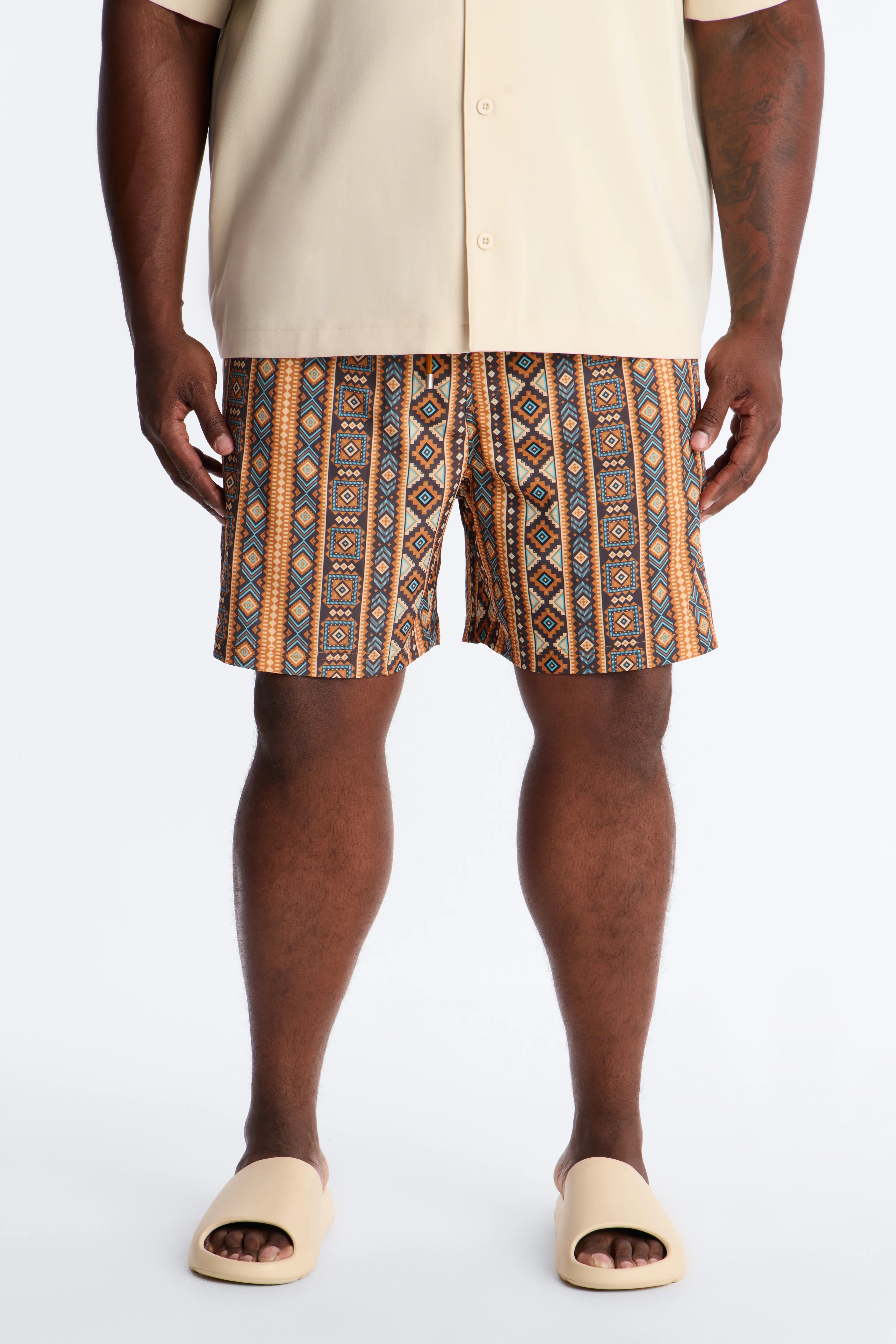 Tribal Coast Swim Trunk 7″ - Multi Color - Image 6