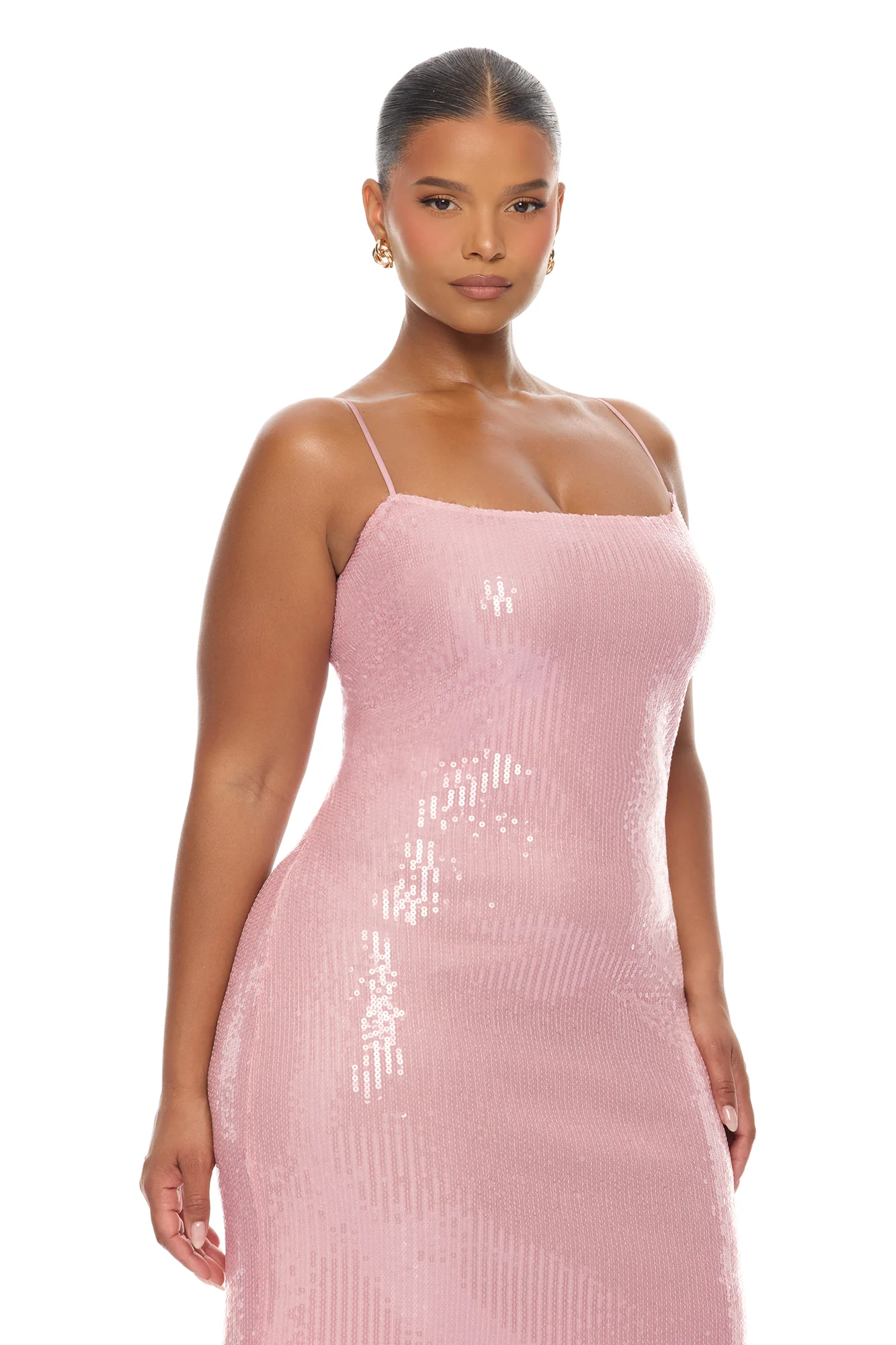 Trina Sequin Mini Dress - Pink - Image 6
