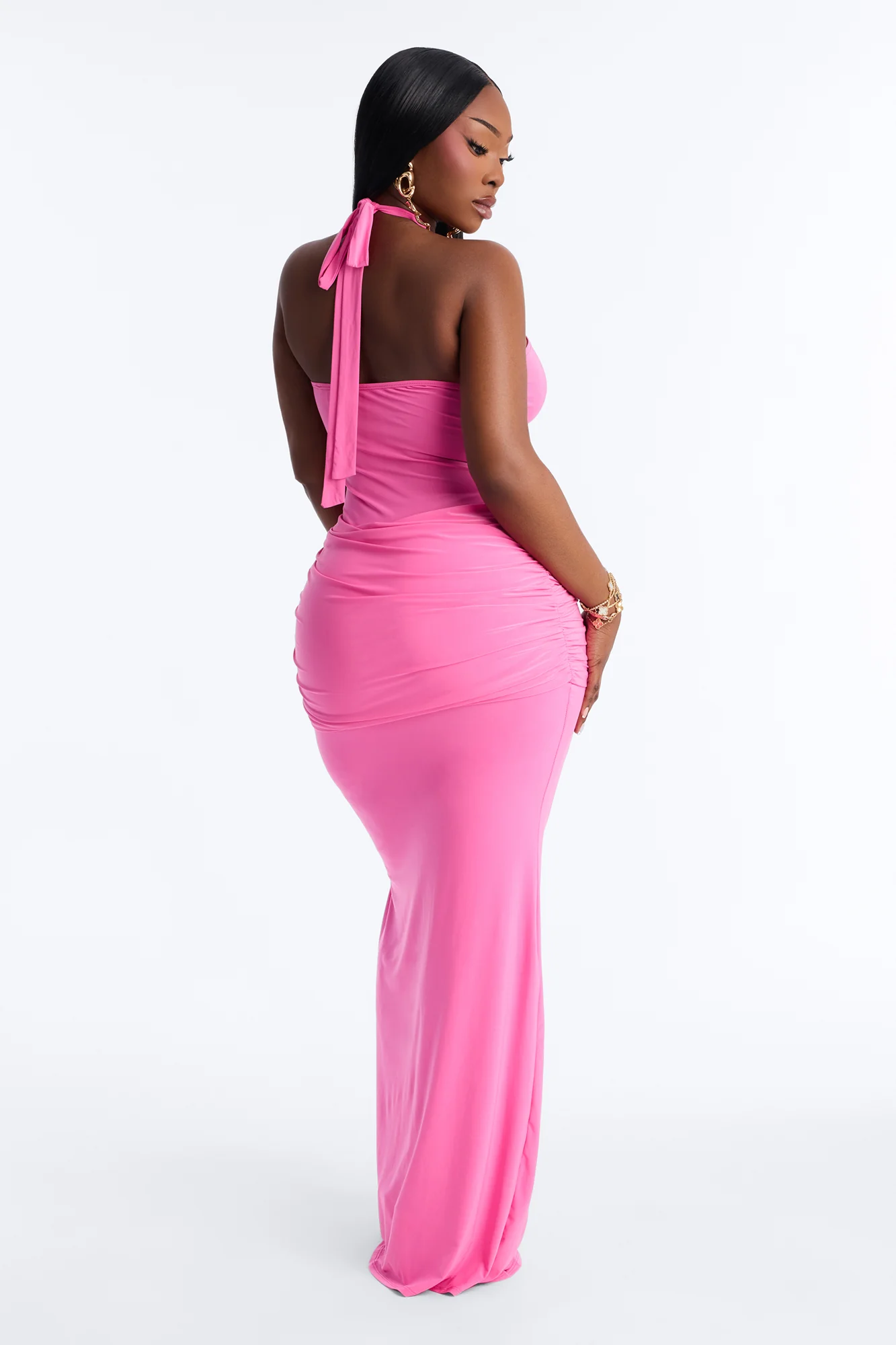 Tropic Babe Hardware Maxi Dress - Pink - Image 8