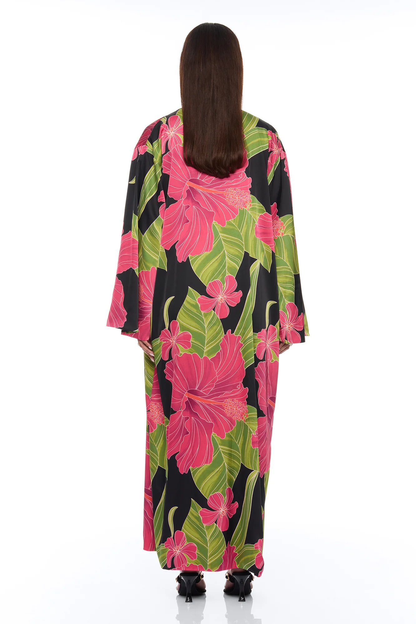 Tropic Oasis Vacation Kimono Bikini 3 Piece Set - Black/combo - Image 7
