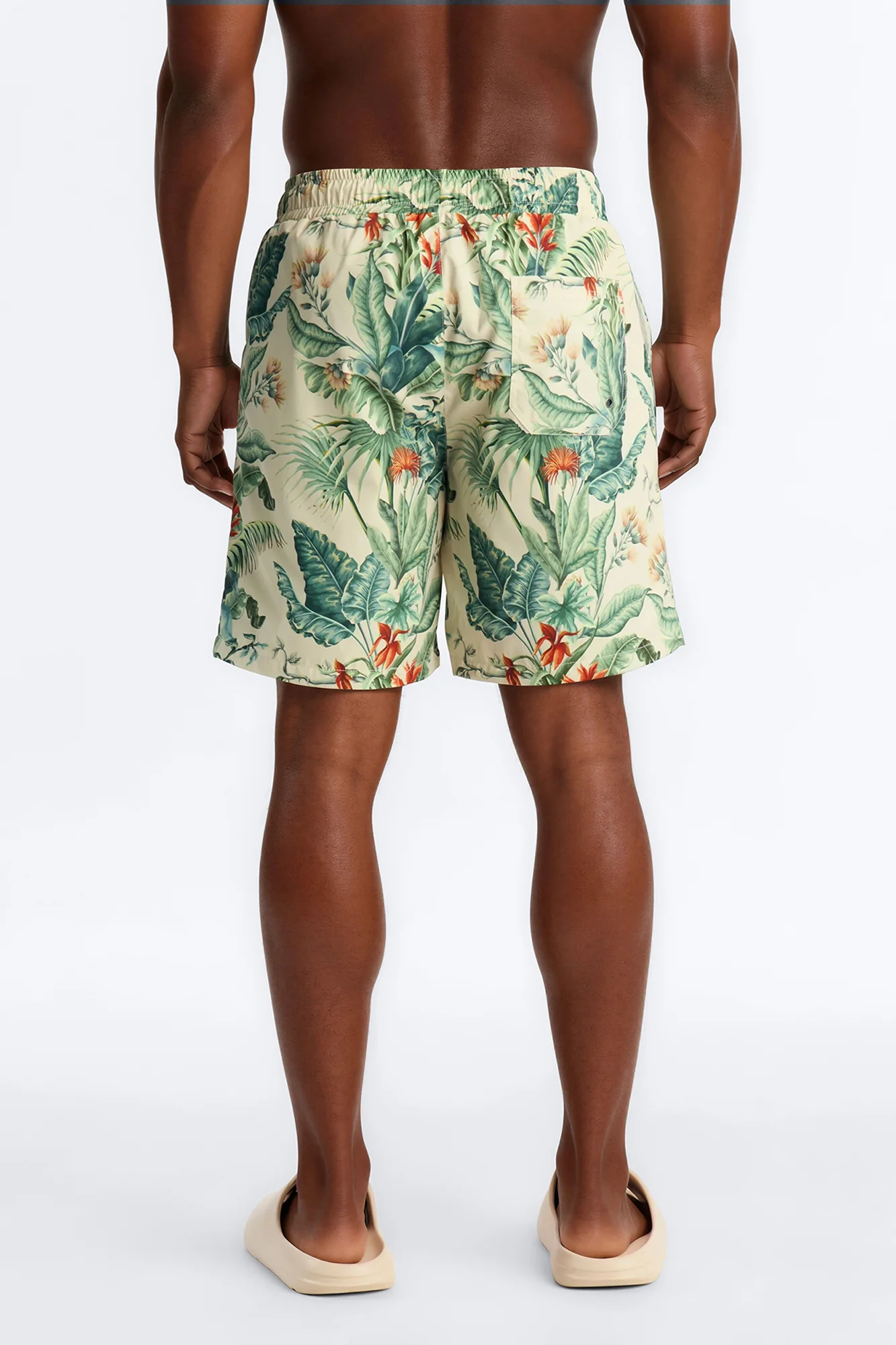 Tropical Cabana Swim Trunk 7″ - Green - Image 4