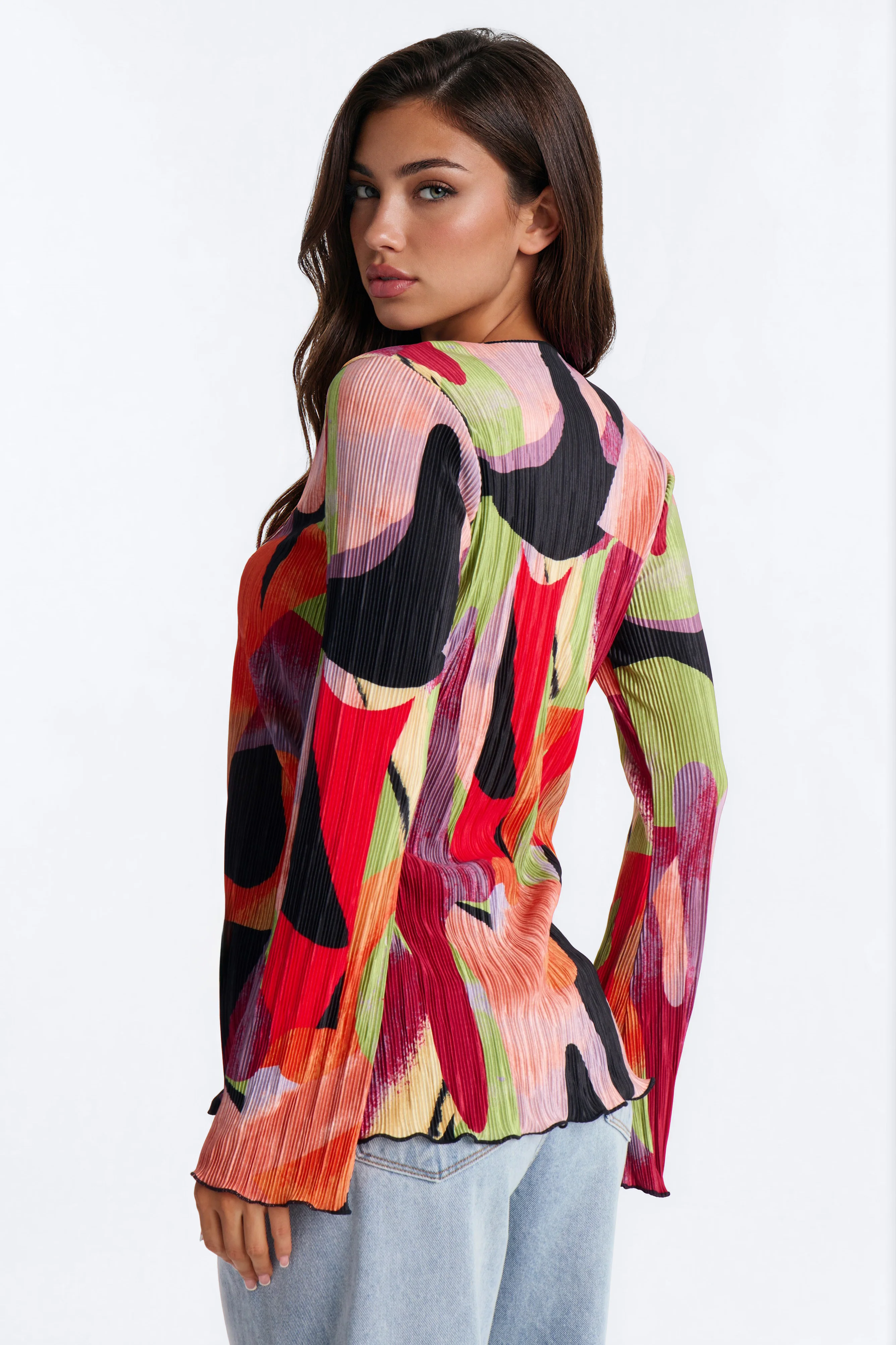 Tropical State Of Mind Flyaway Top - Multi Color - Image 4