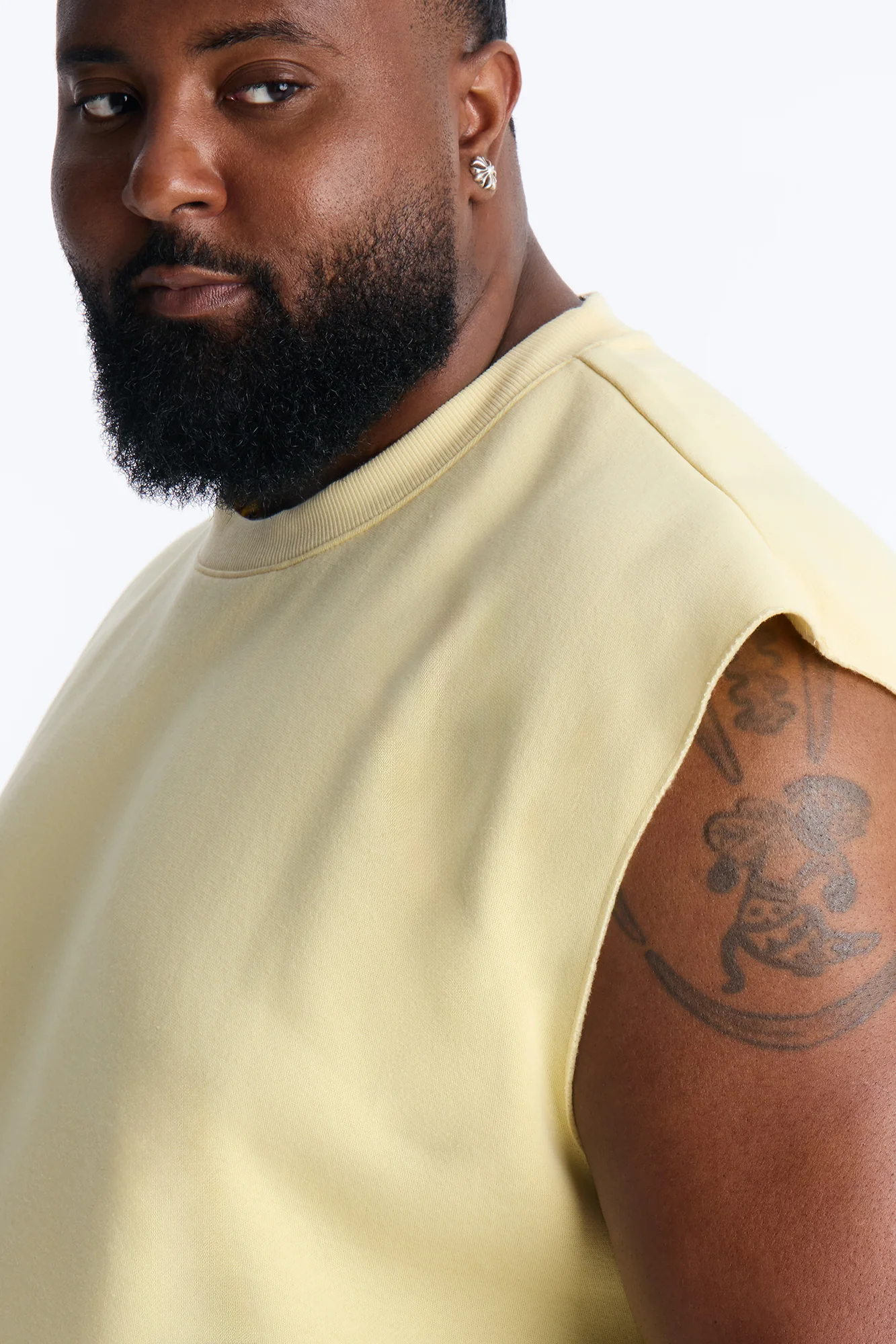 Tyson Relaxed Muscle Tee - Butter Yellow - Image 7