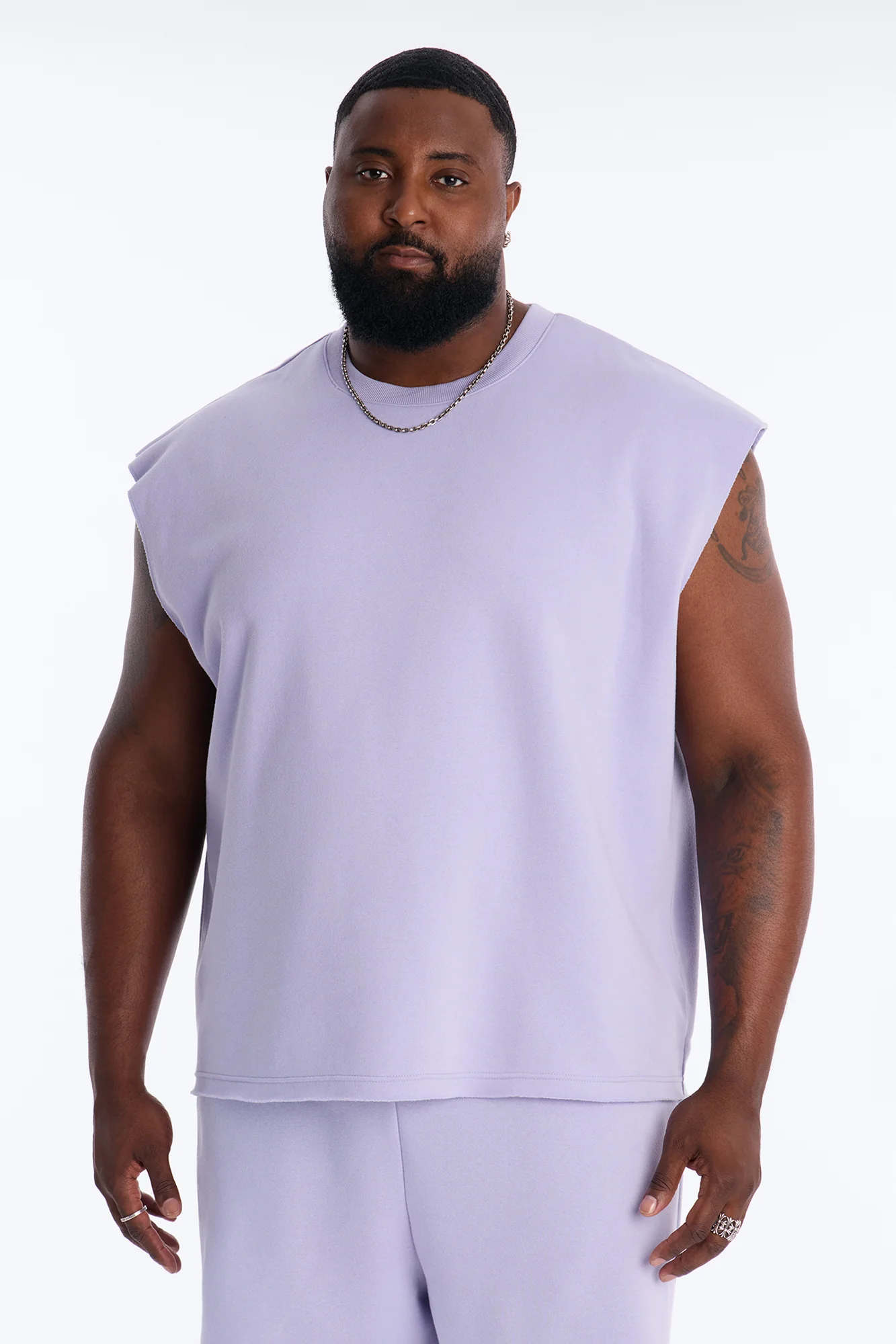 Tyson Relaxed Muscle Tee - Lavender - Image 5