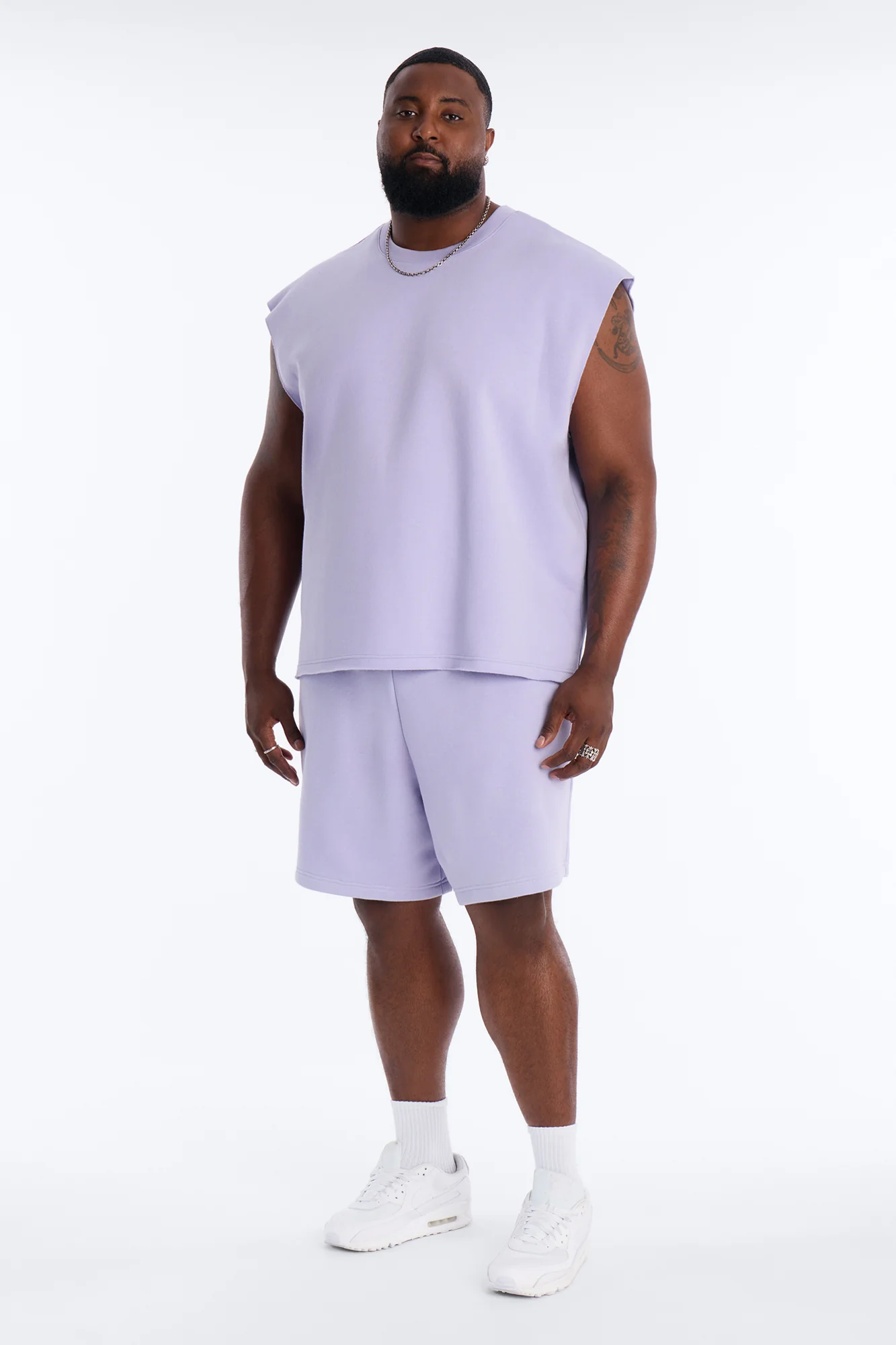 Tyson Relaxed Muscle Tee - Lavender - Image 6