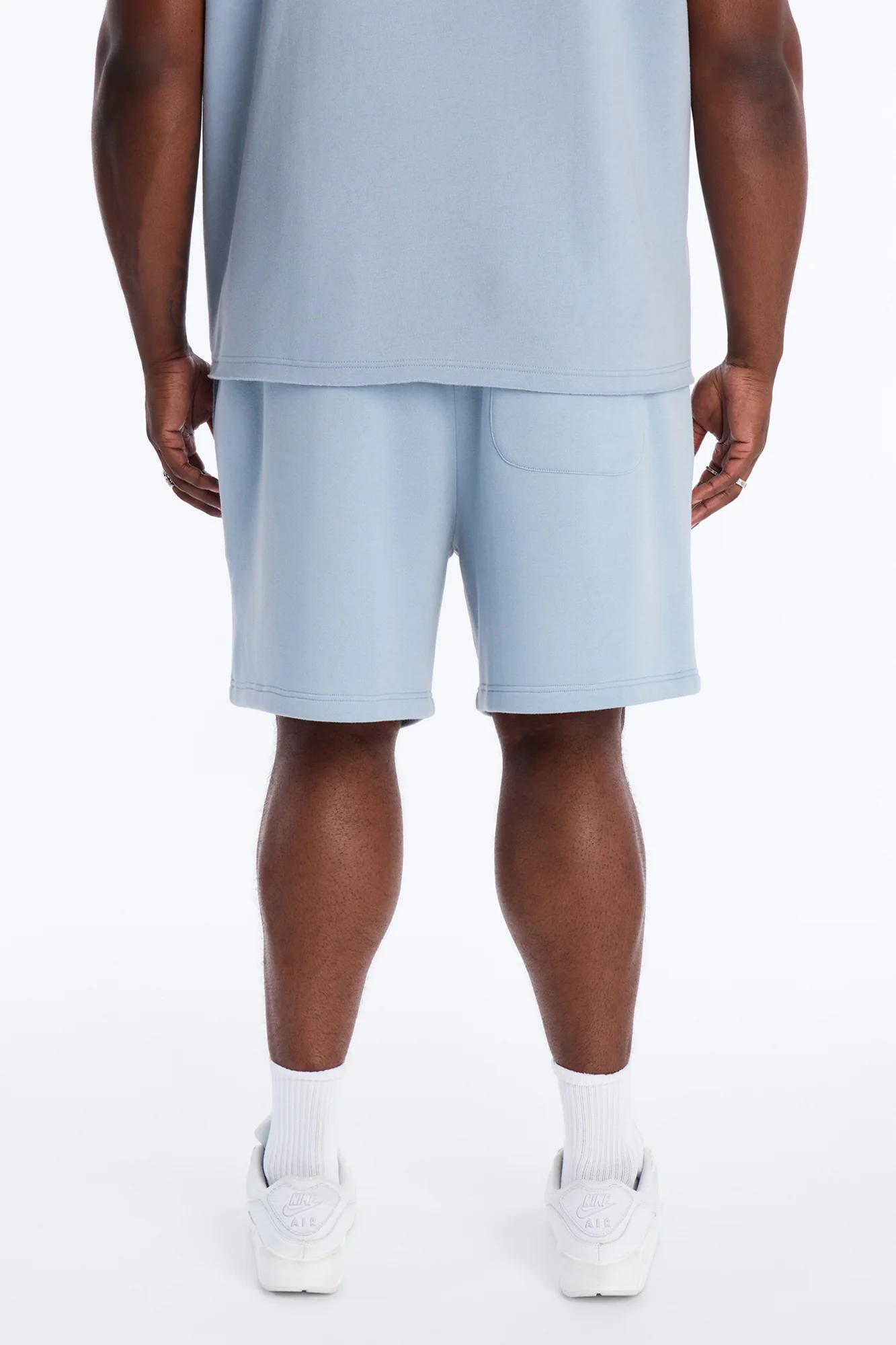 Tyson Sweatshort - Slate Blue - Image 8