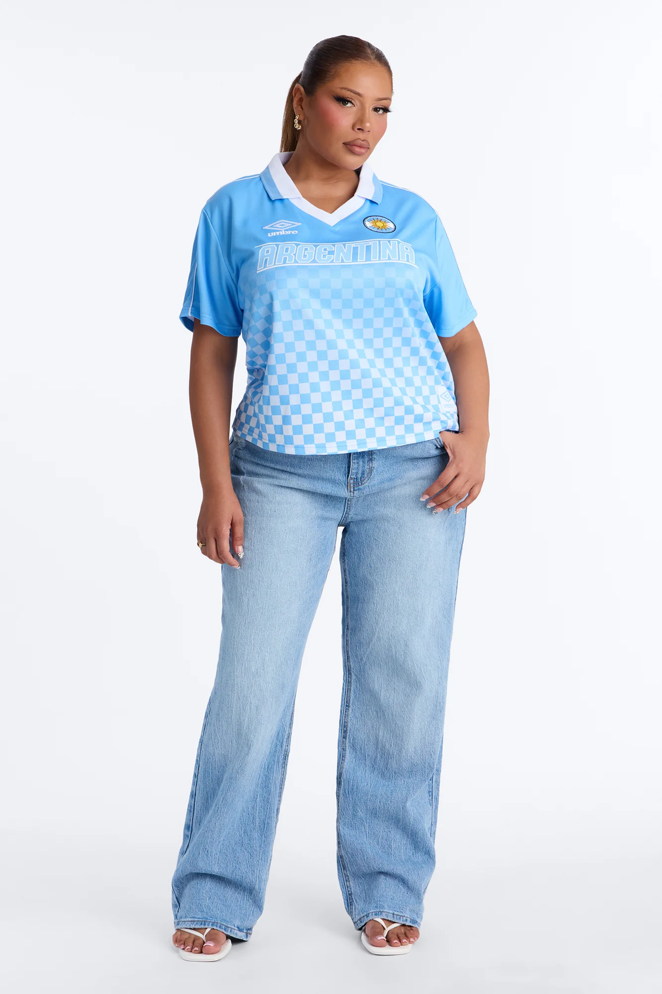 Umbro Argentina Athletic Jersey - SkyBlue - Image 5