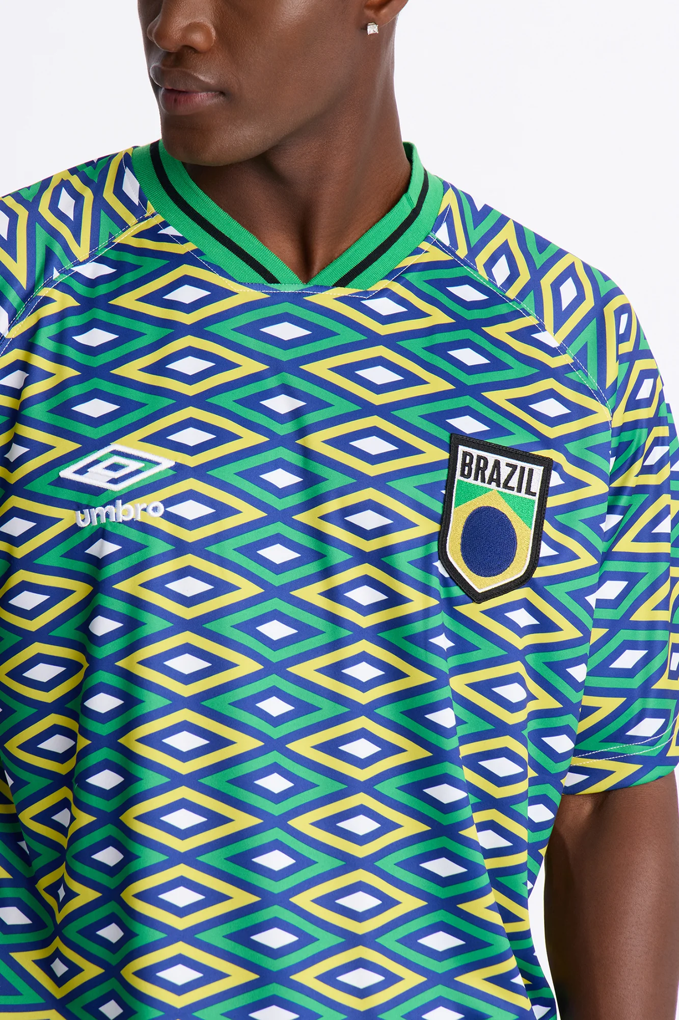 Umbro Brazil Soccer Jersey - Green - Image 3