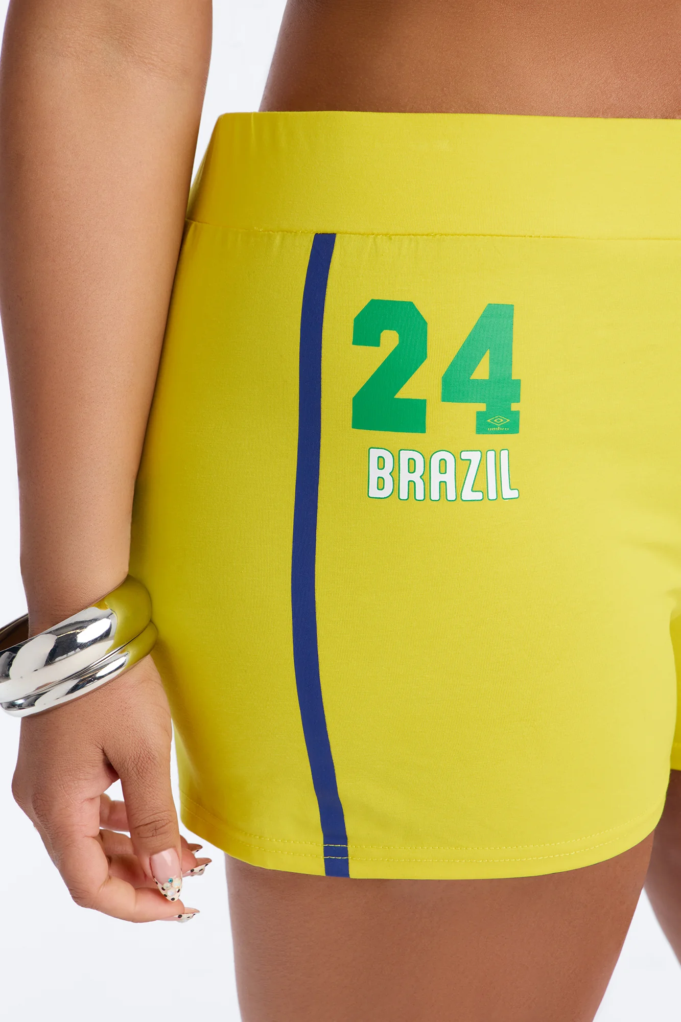 Umbro Brazil Soccer Micro Shorts - Yellow - Image 7