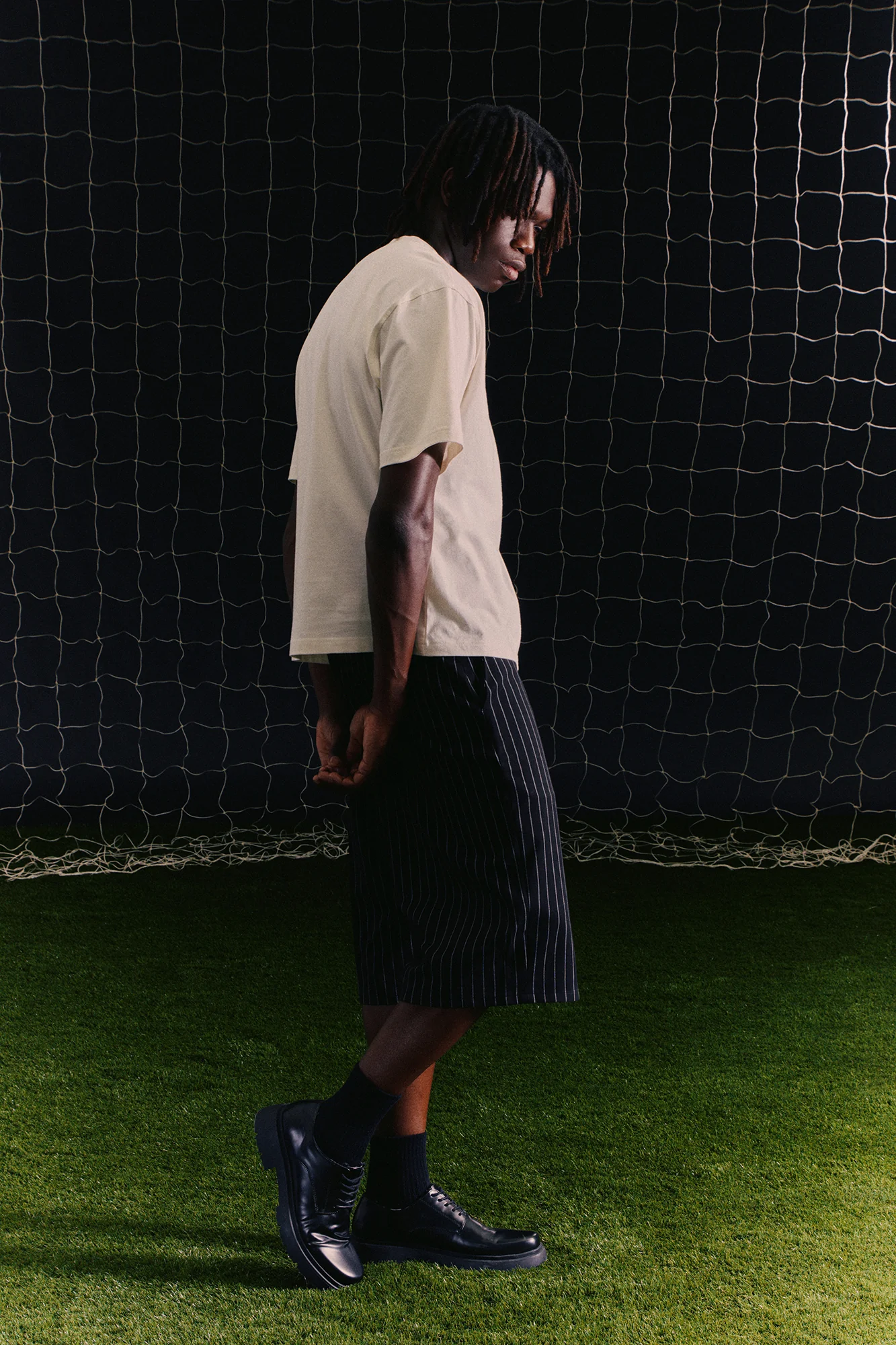 Umbro Logo Short Sleeve Tee - Cream - Image 4