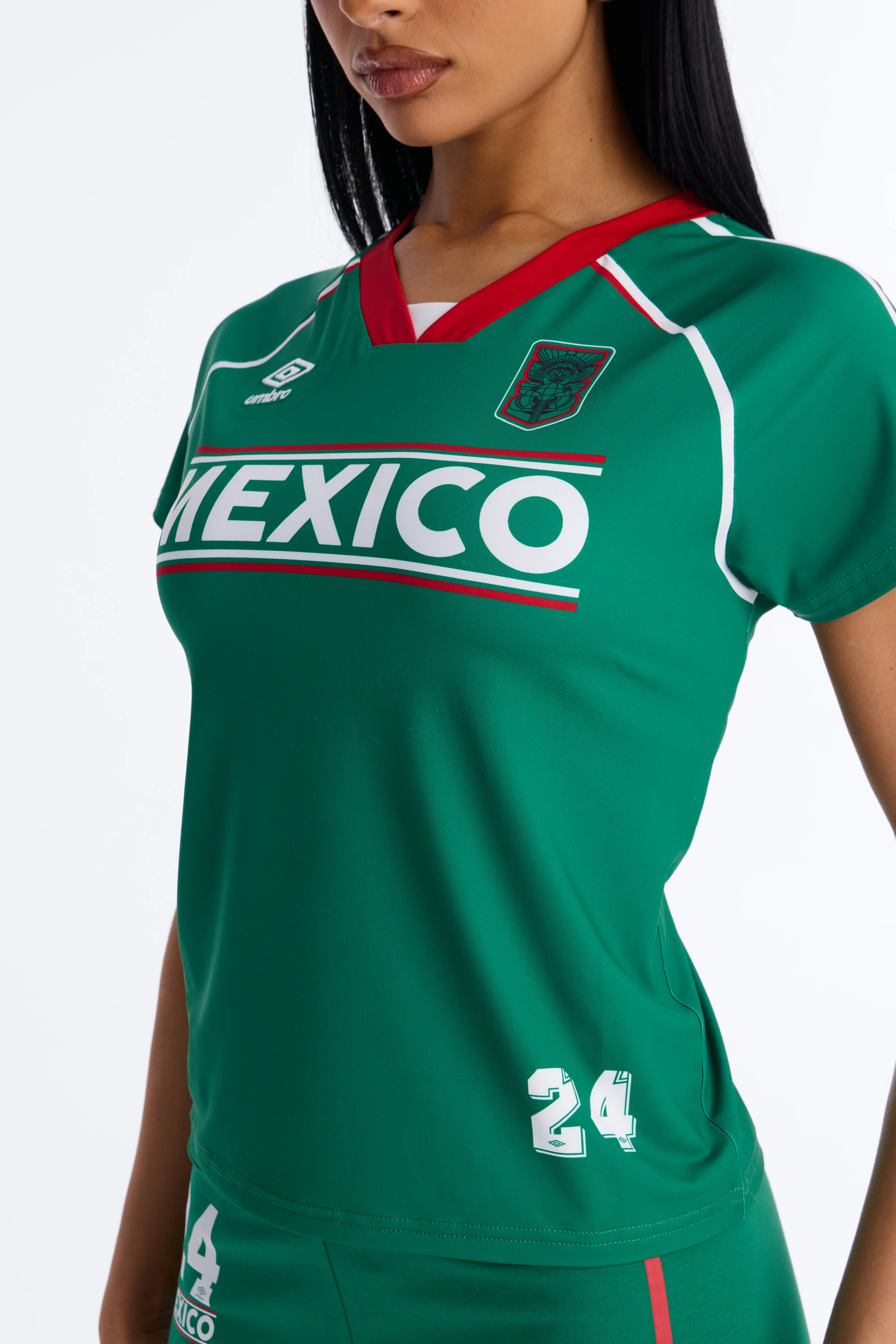 Umbro Mexico 24 Soccer Jersey - Green - Image 3