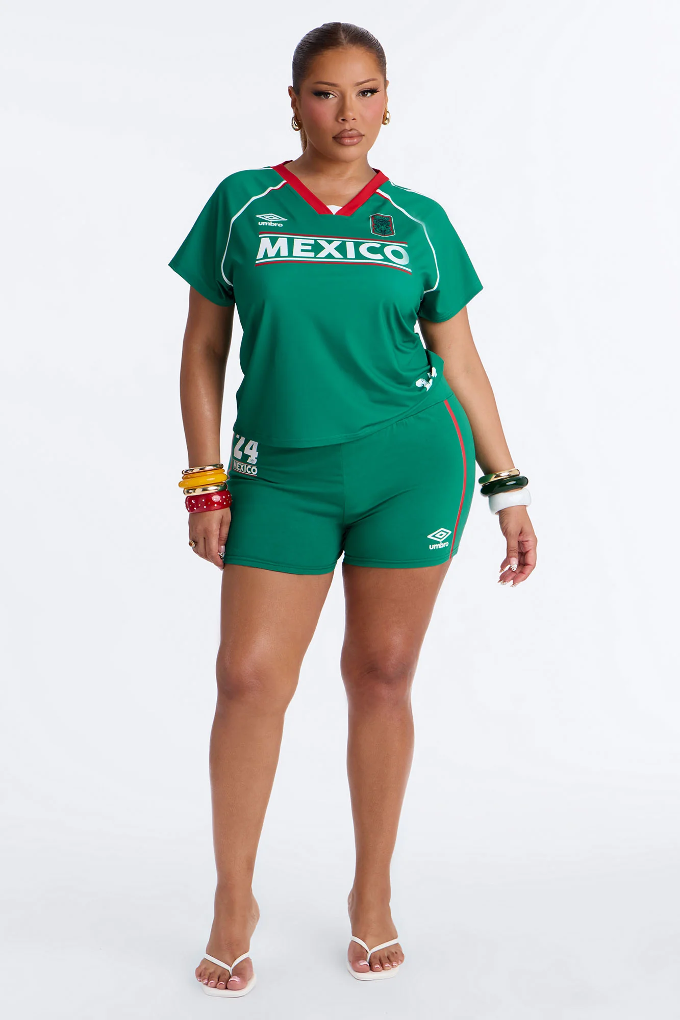 Umbro Mexico 24 Soccer Jersey - Green - Image 5