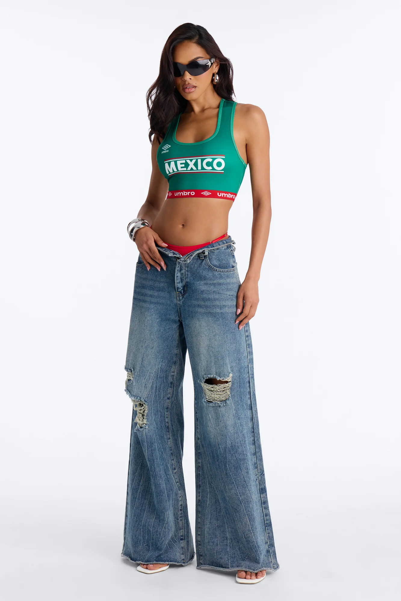 Umbro Mexico Sports Tank Top - Green - Image 3
