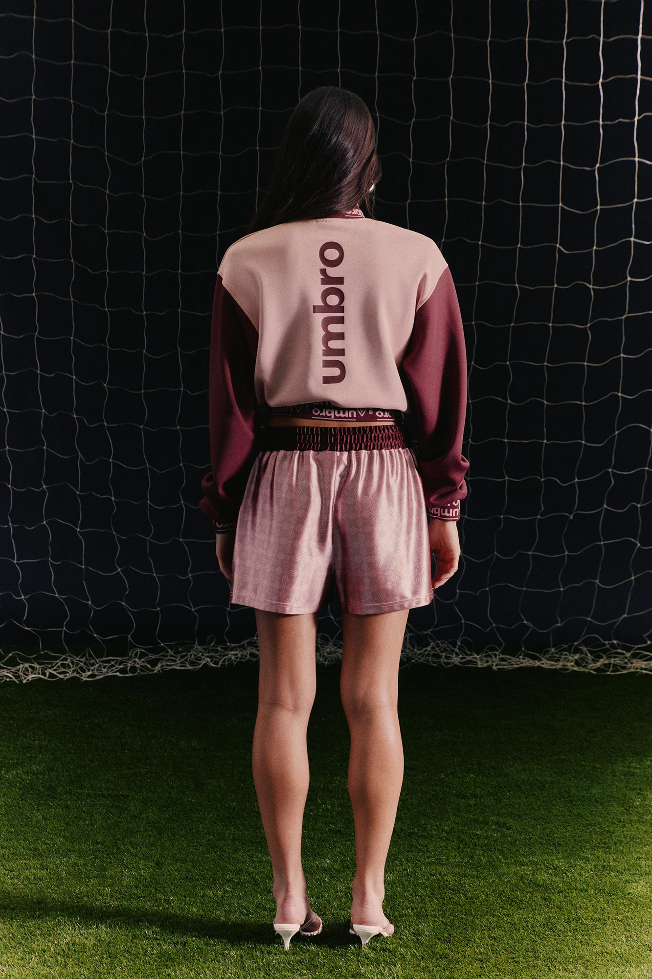 Umbro Mock Neck Scuba Zip Up Jacket - Pink - Image 5